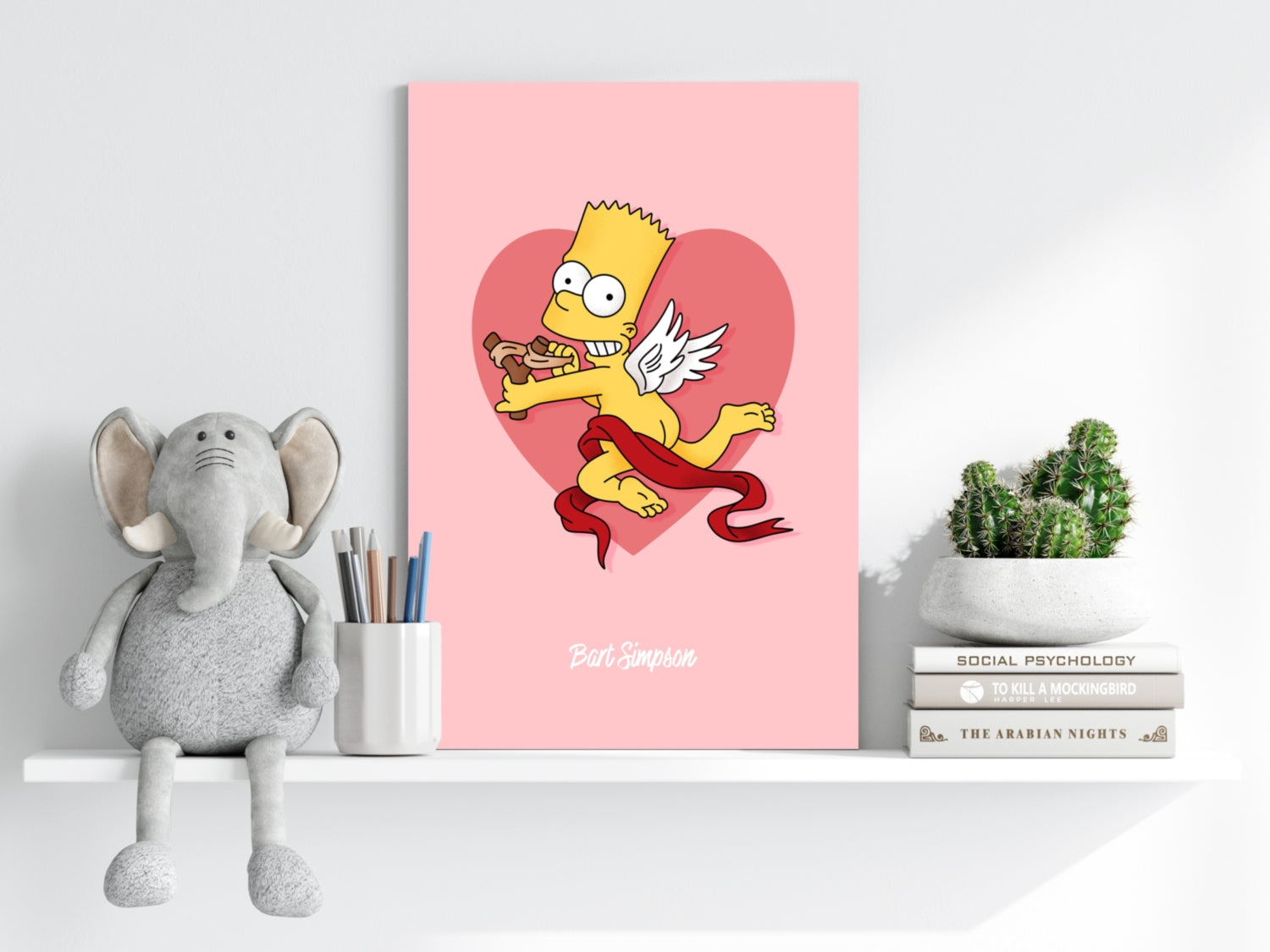 Bart The Angel Aluminum Print