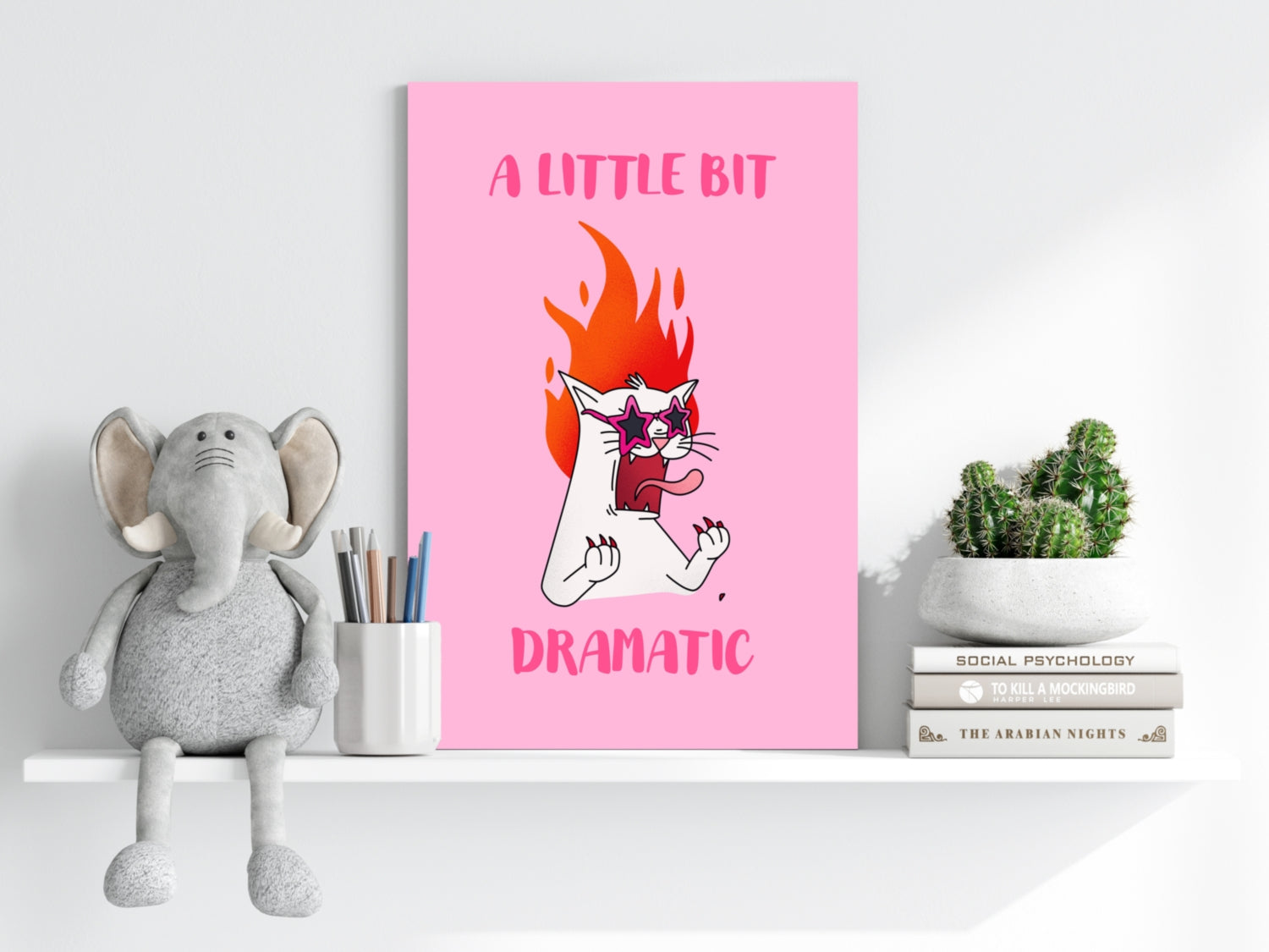 A Little Bit Dramatic Aluminum Print