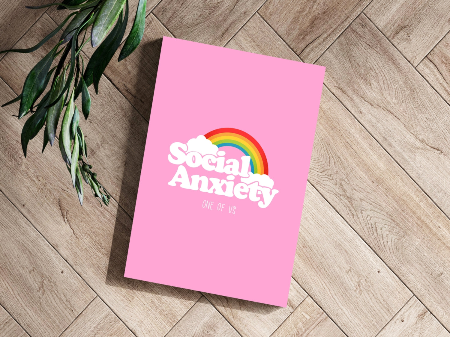 Social Anxiety Aluminum Print