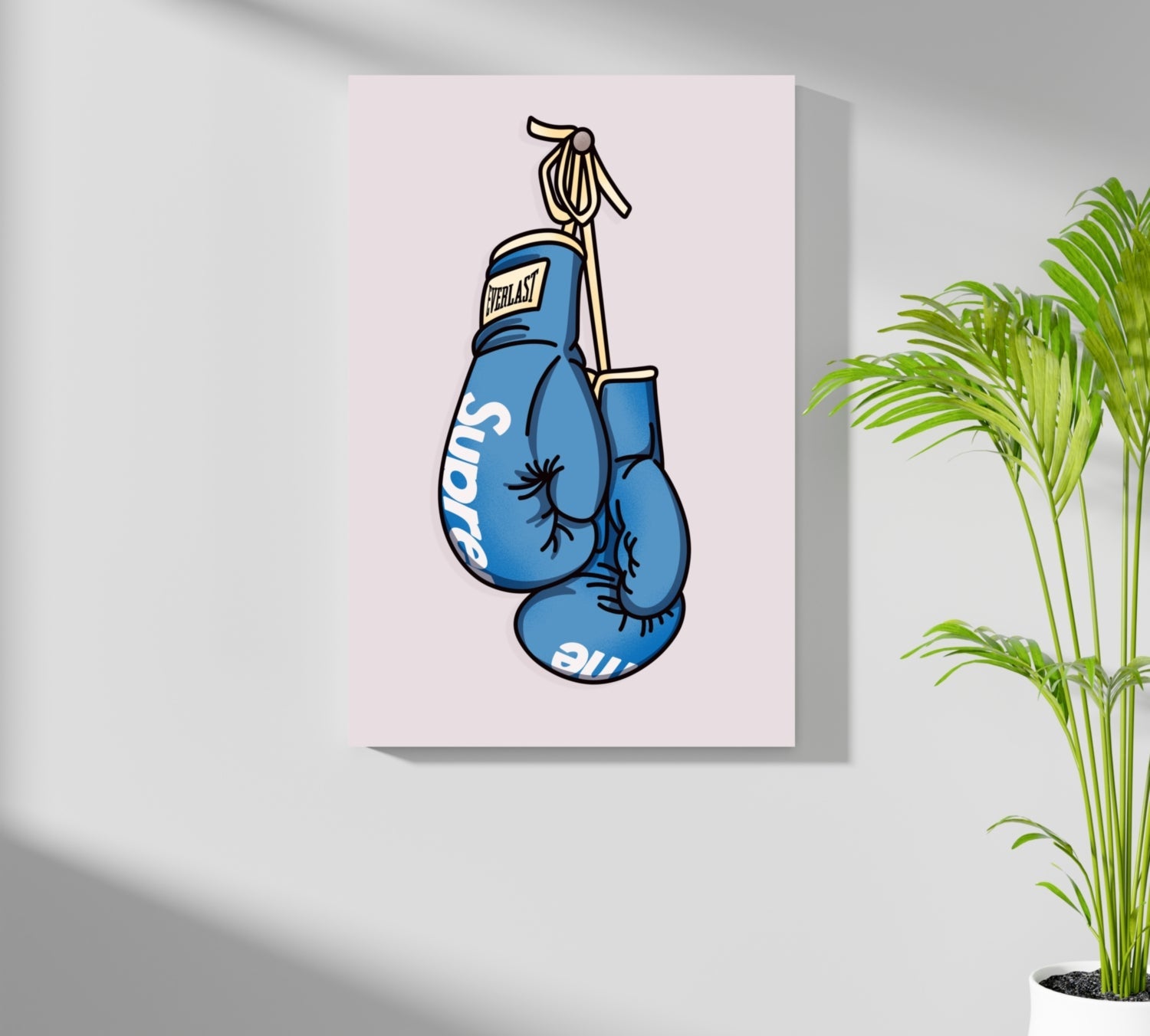 Boxing Gloves Aluminum Print