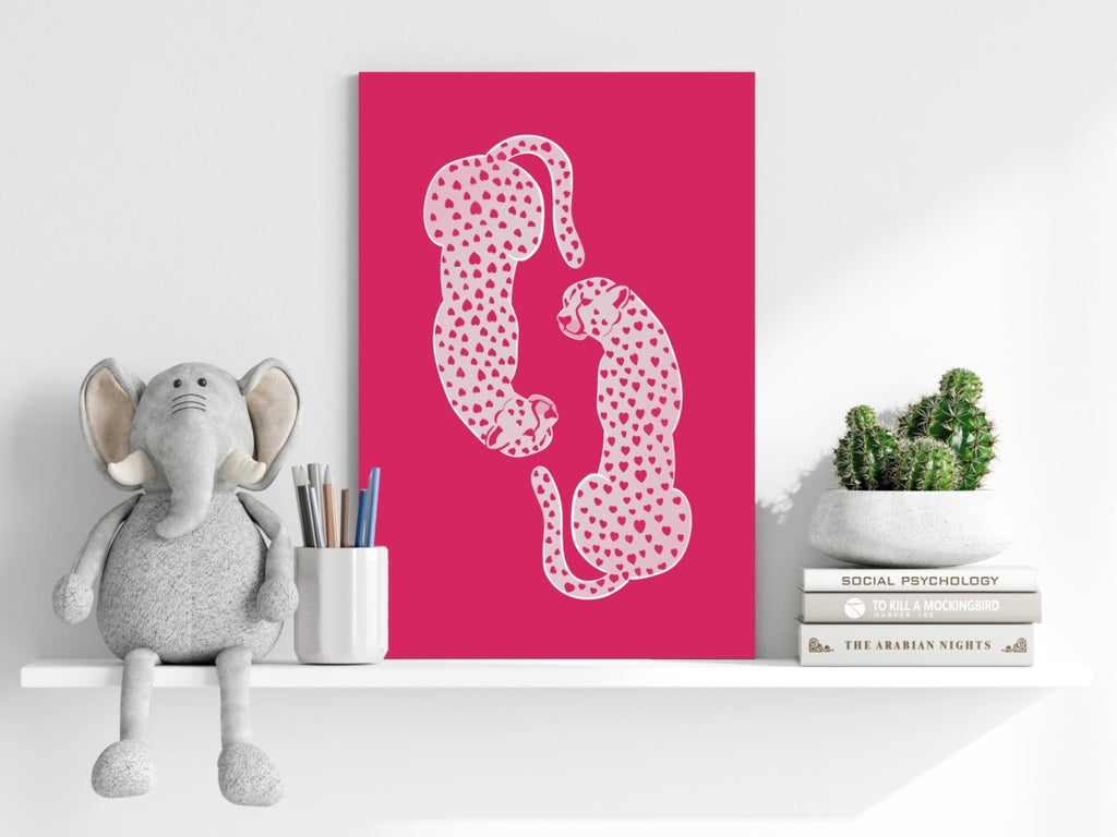 Cheetah Couple Aluminum Print