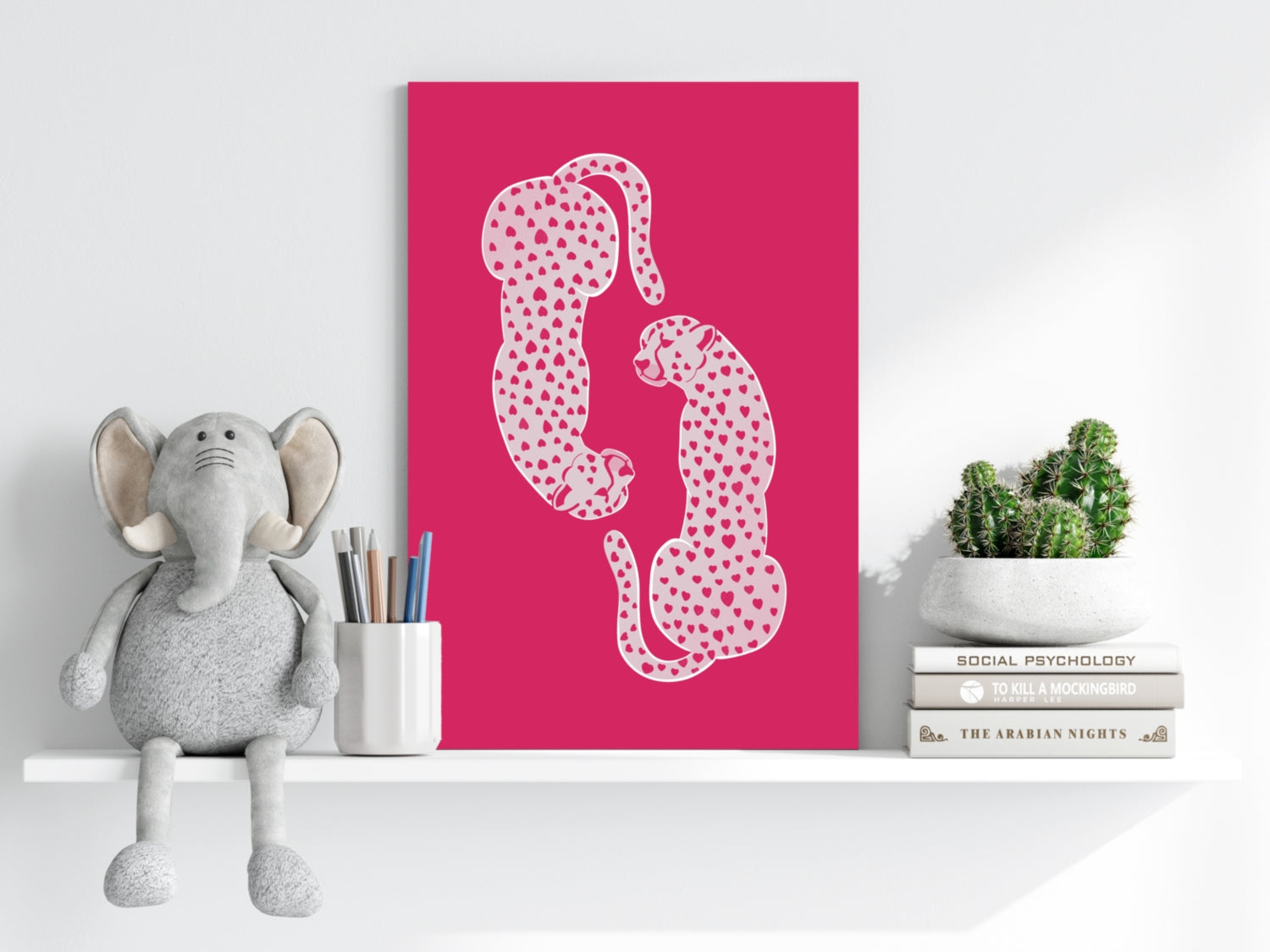 Cheetah Couple Aluminum Print