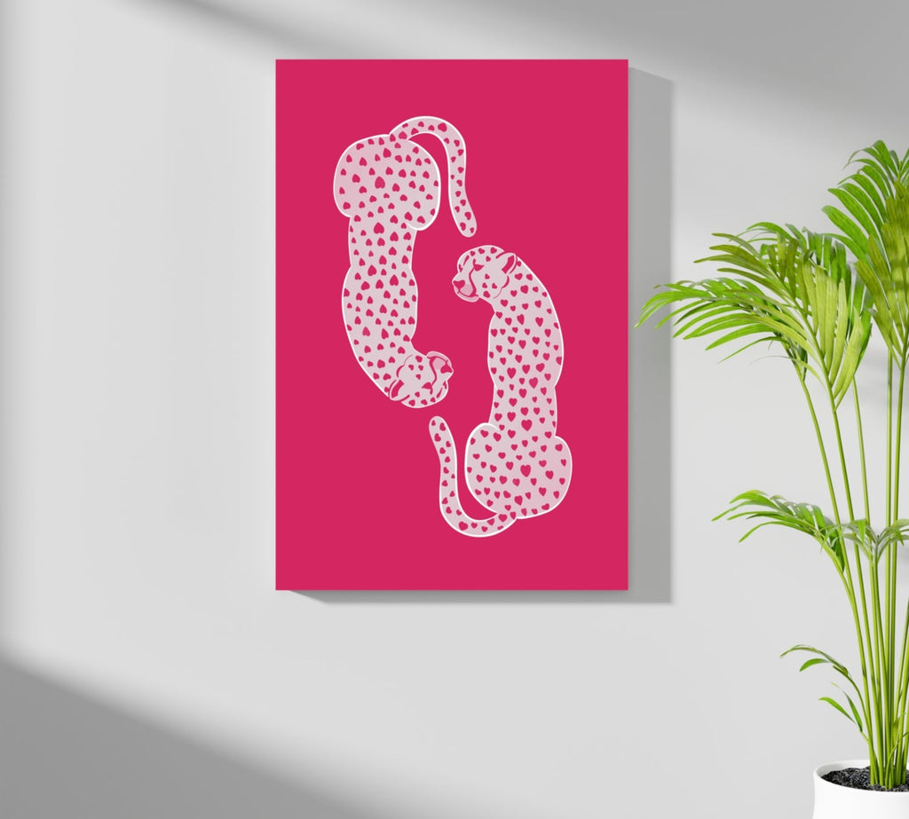 Cheetah Couple Aluminum Print