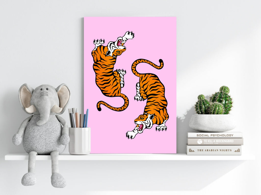 Tiger Couple Aluminum Print