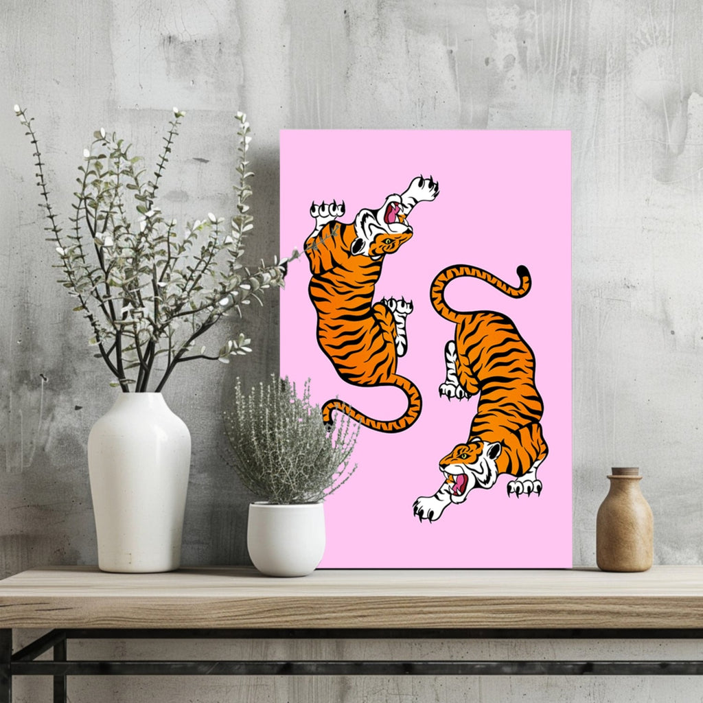 Tiger Couple Aluminum Print