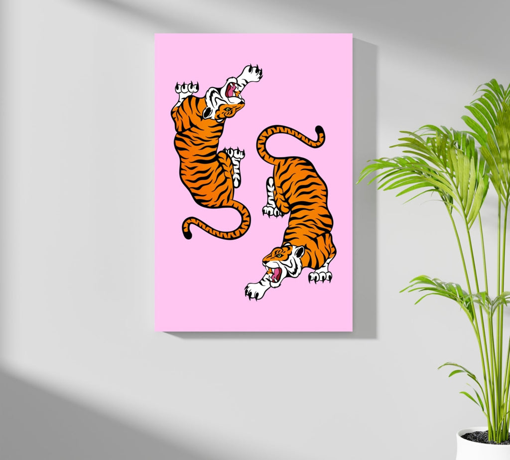 Tiger Couple Aluminum Print