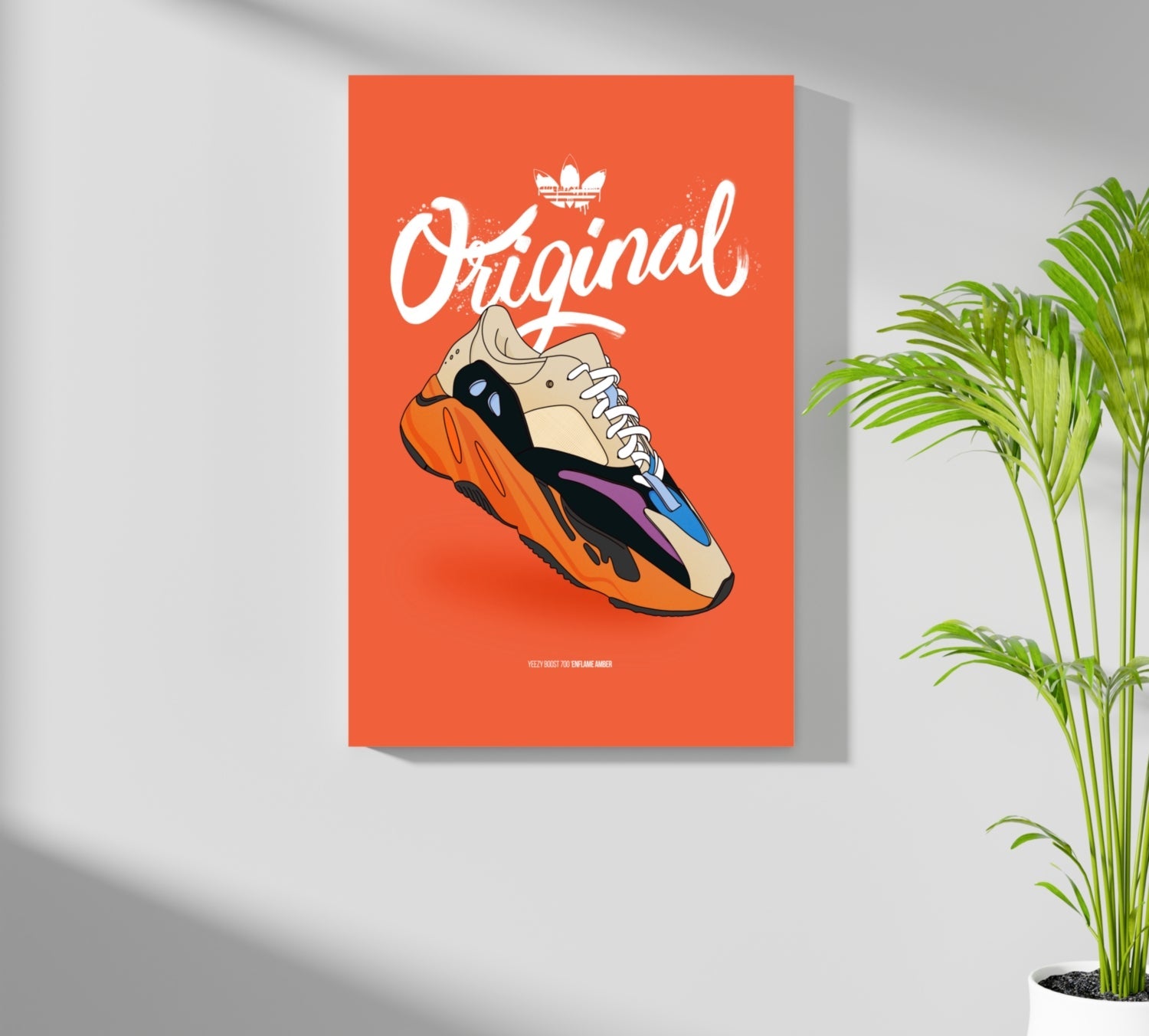 Original Sneakers Aluminum Print