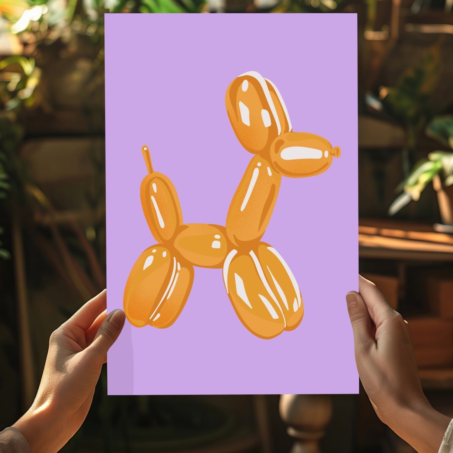 Balloon Dog Aluminum Print
