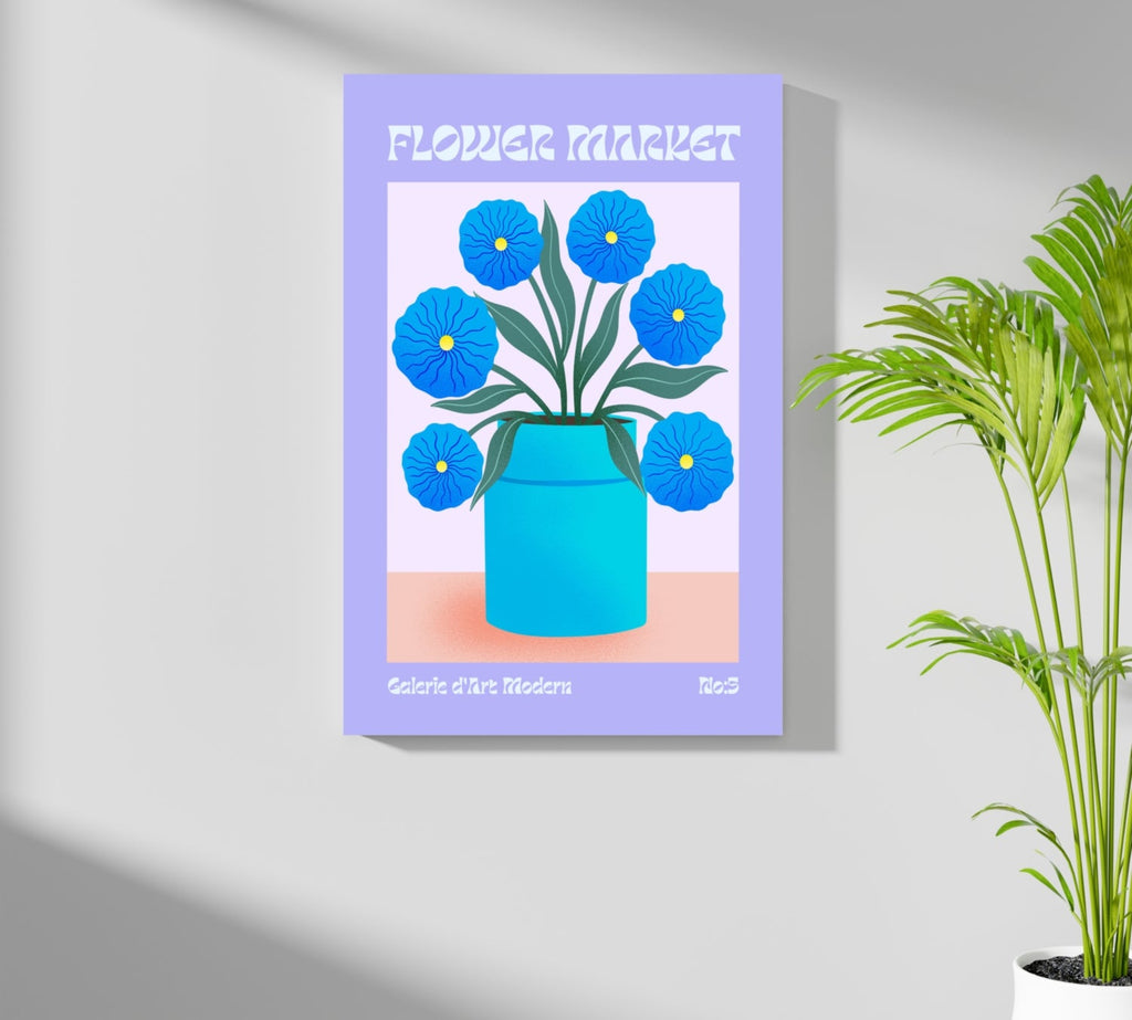 Modern Art Gallery Flower Aluminum Print