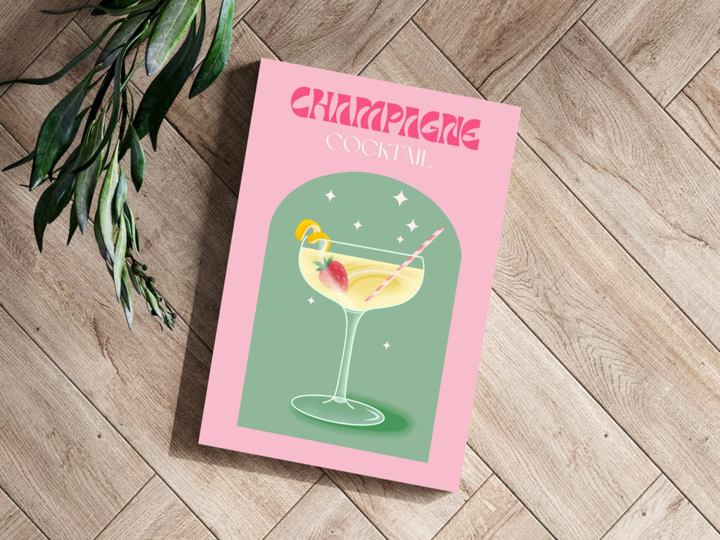Champagne Aluminum Print