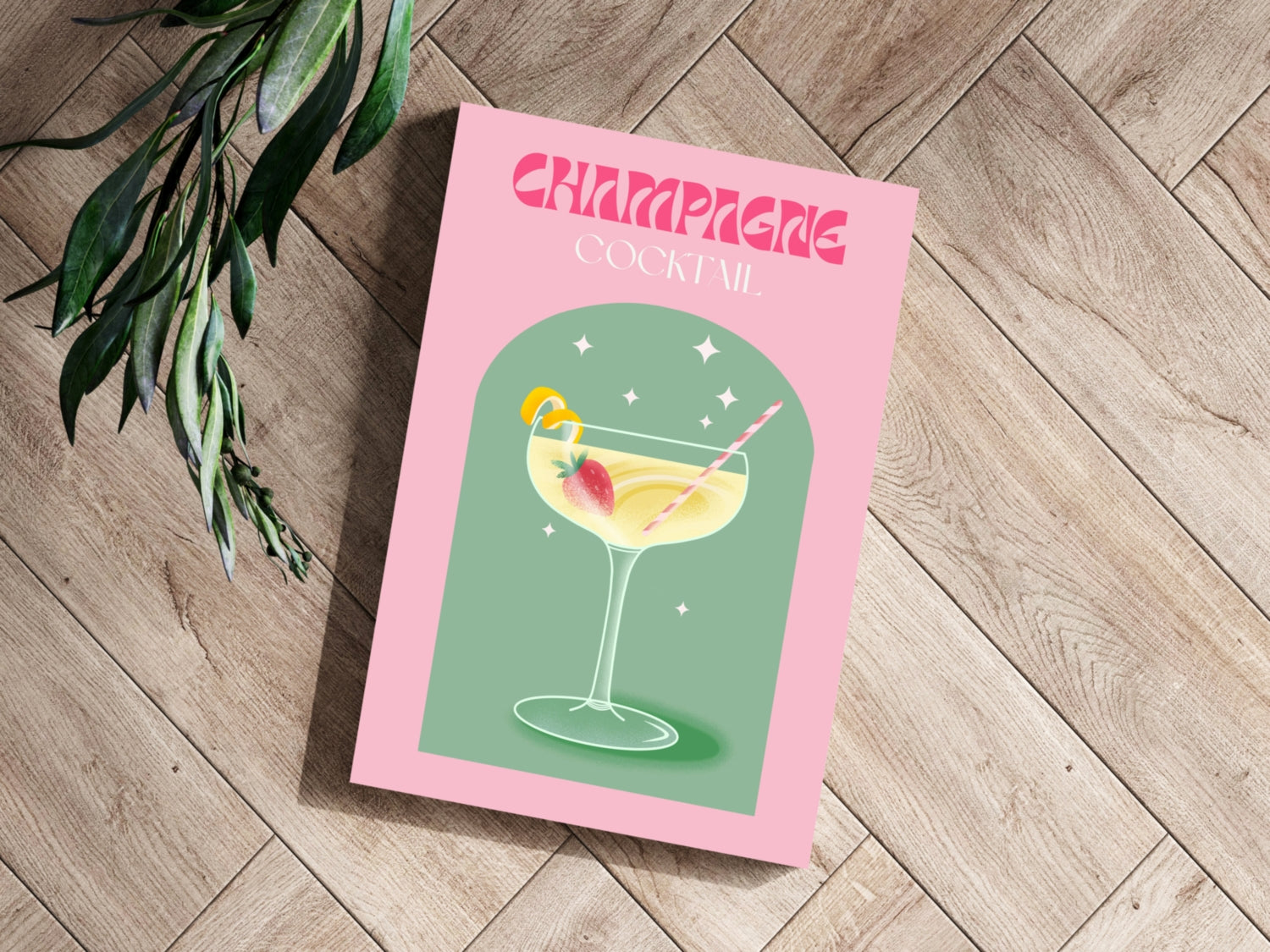 Champagne Aluminum Print