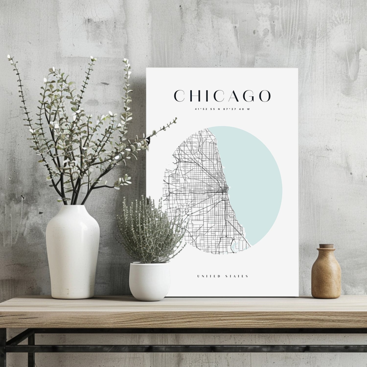 Chicago V2 Aluminum Print