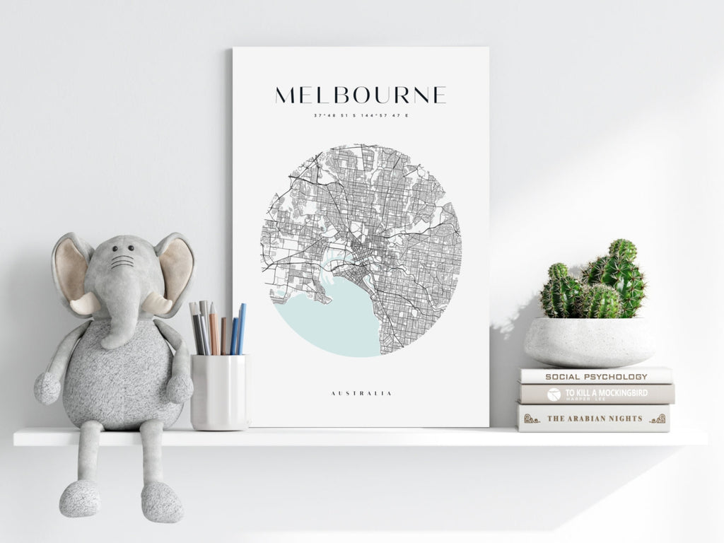 Melbourne V2 Aluminum Print