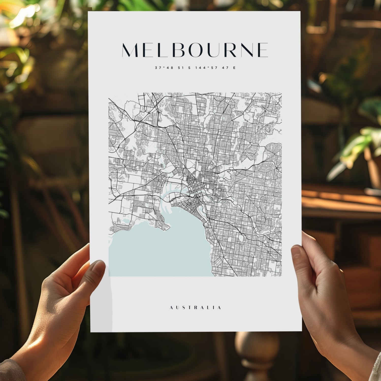 Melbourne V3 Aluminum Print