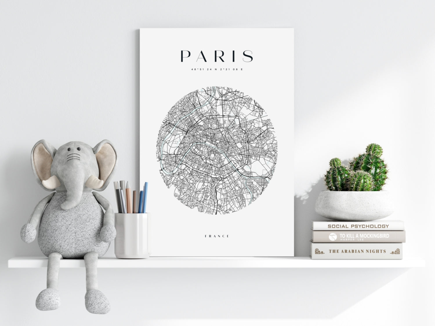 Paris V2 Aluminum Print