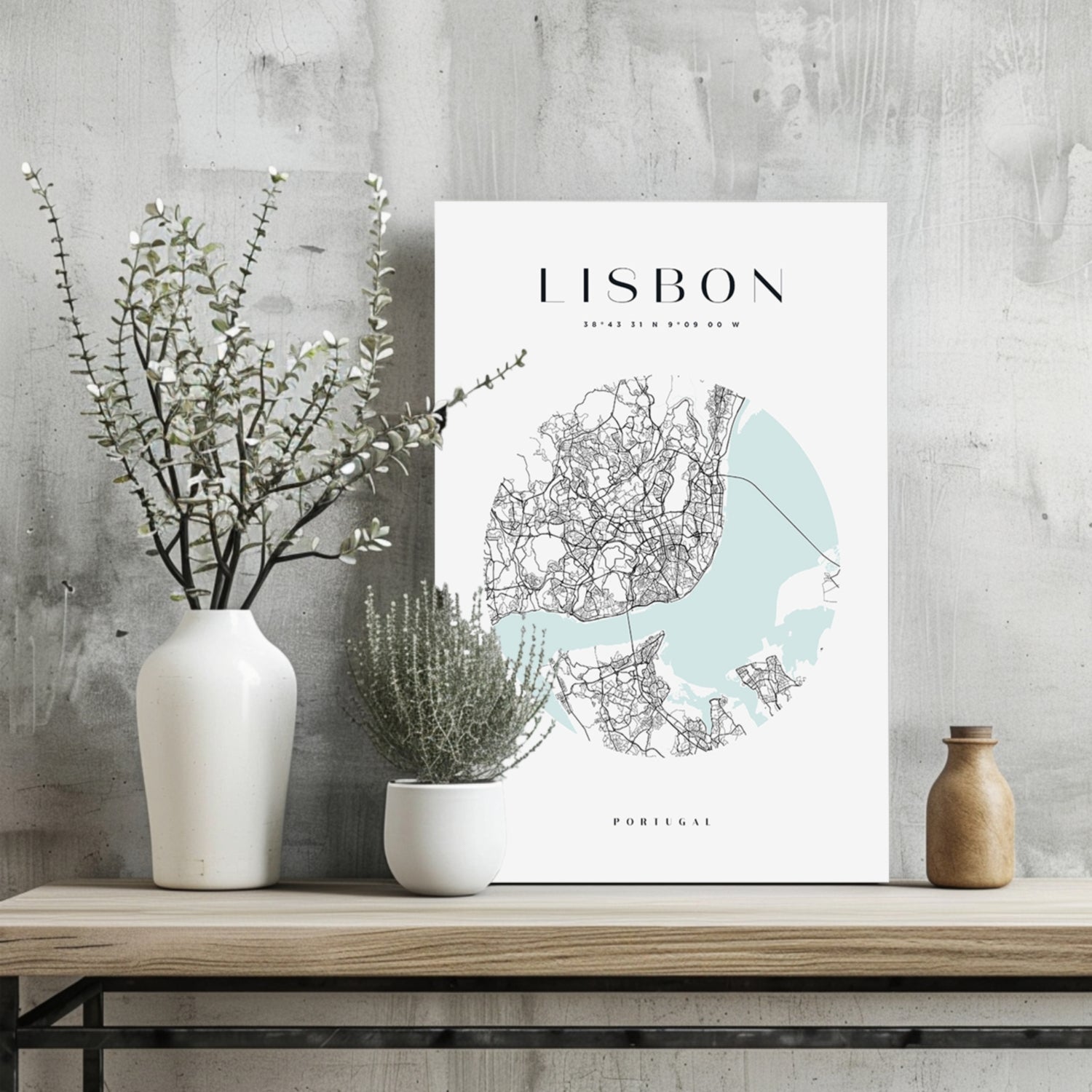 Lisbon V2 Aluminum Print
