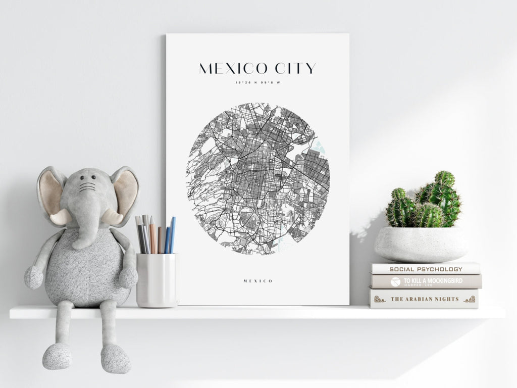 Mexico City V2 Aluminum Print