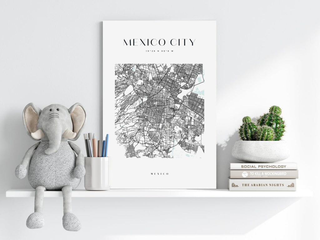 Mexico City V3 Aluminum Print