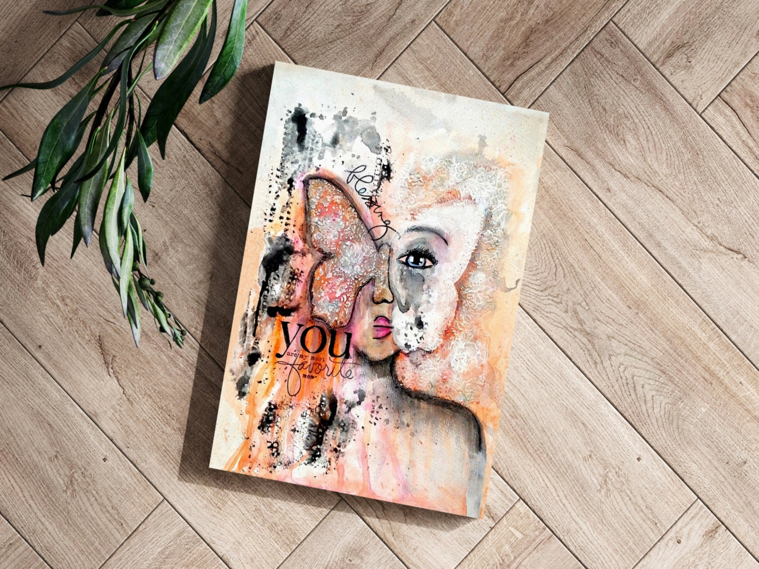 Love Butterfly Aluminum Print