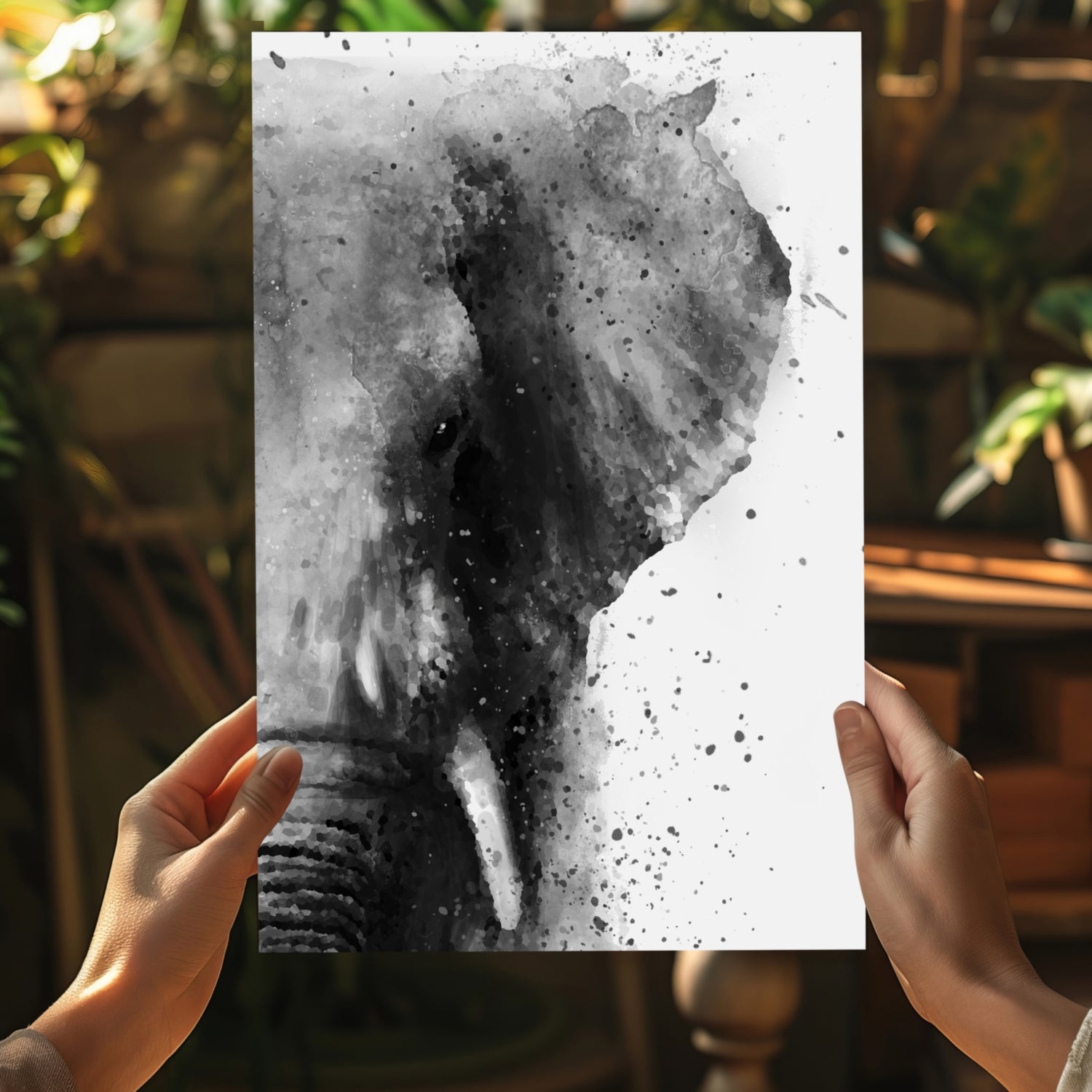 Elephant Aluminum Print