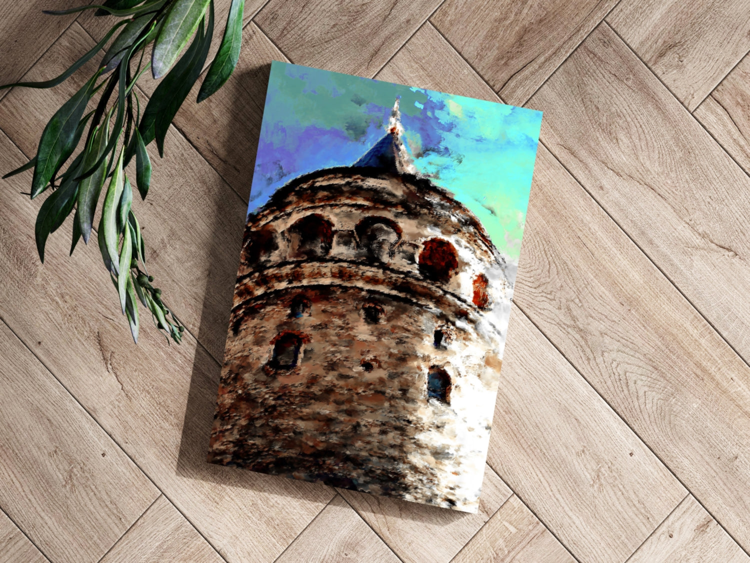 Galata Tower Aluminum Print