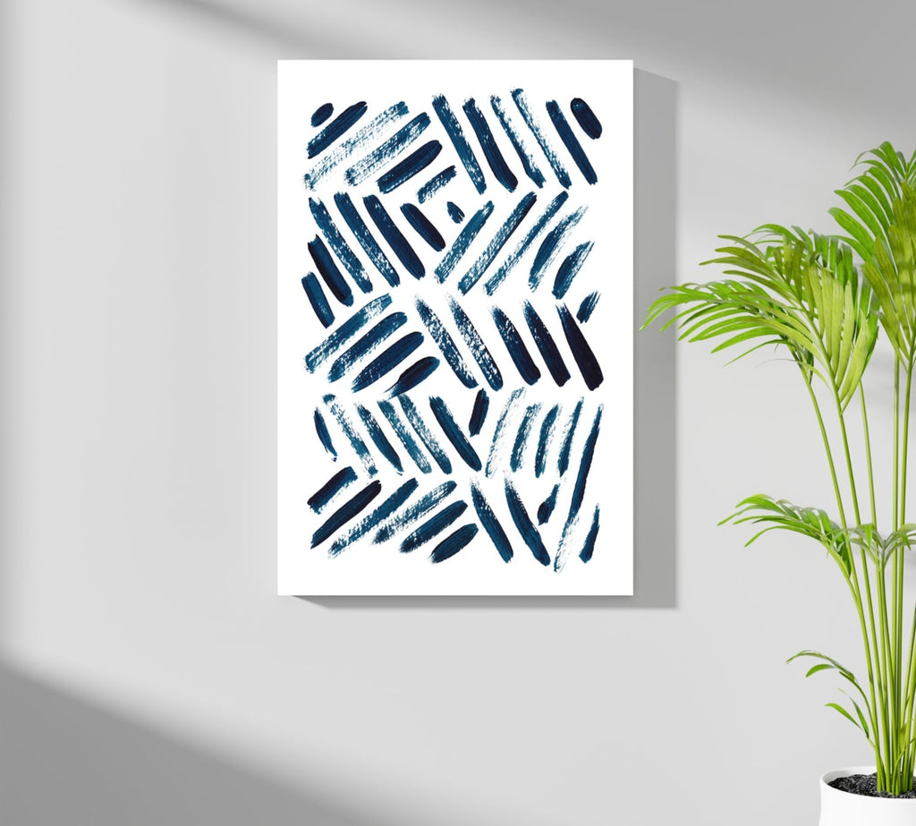 Abstract Lines Aluminum Print