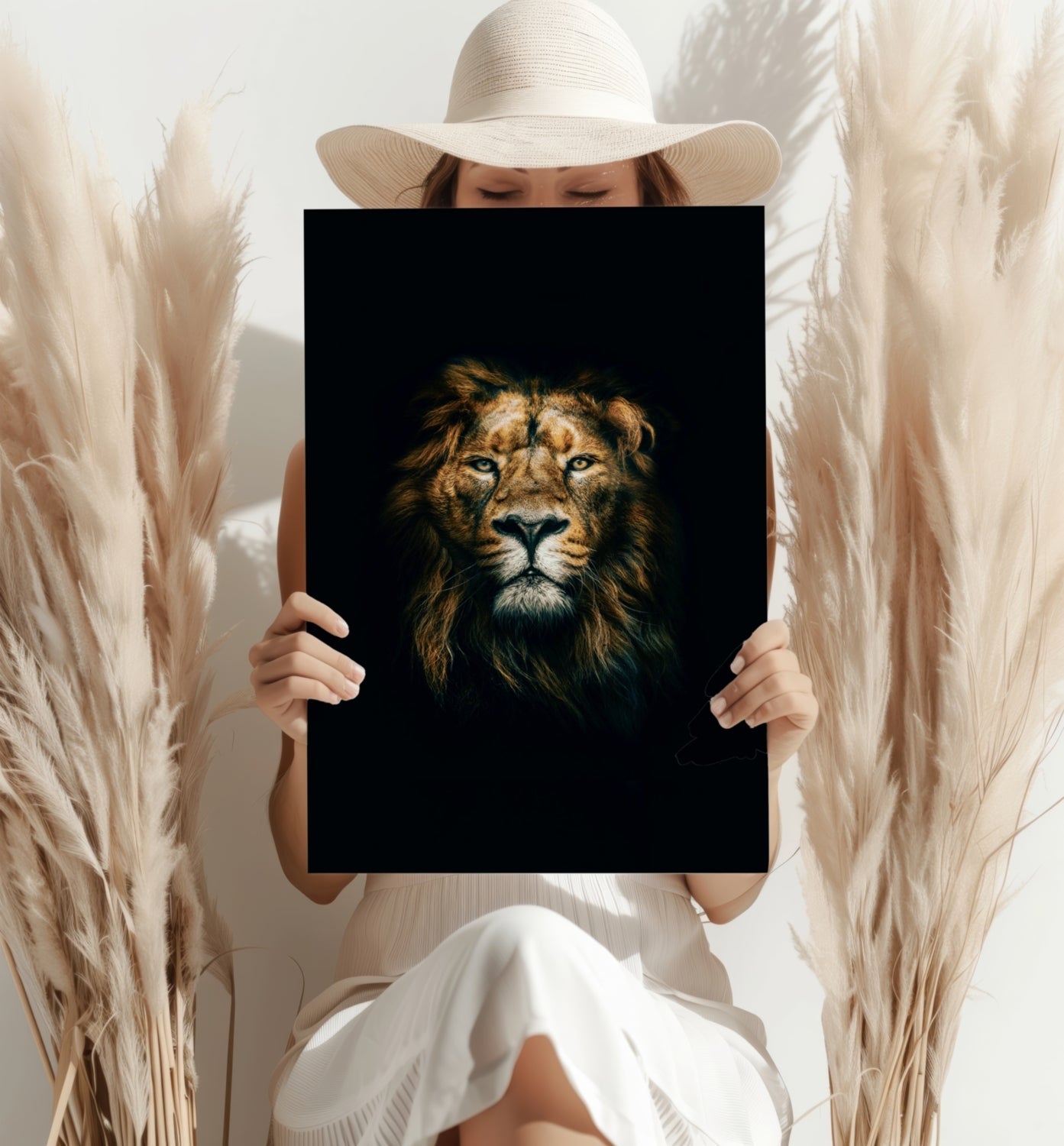 Lion Aluminum Print