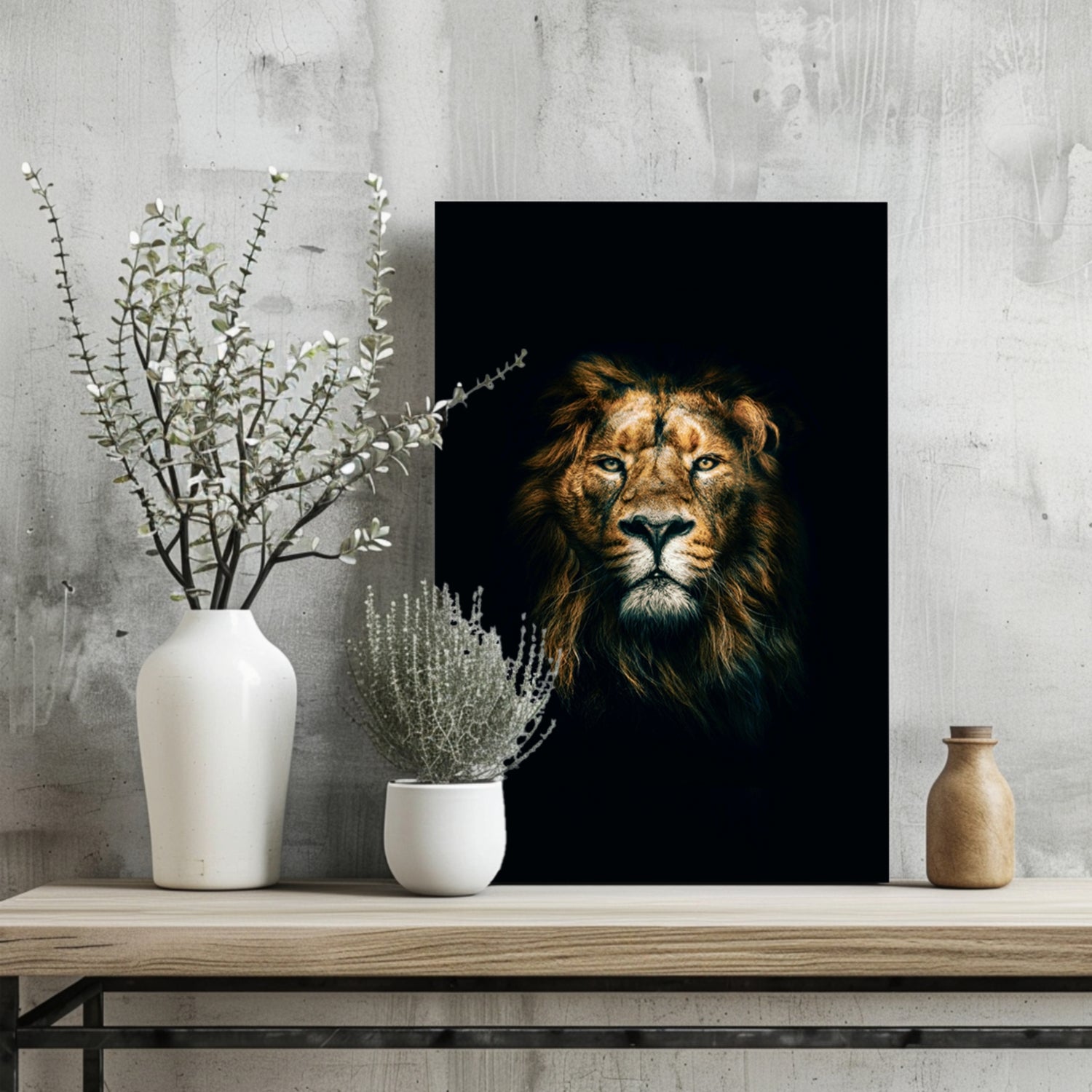 Lion Aluminum Print