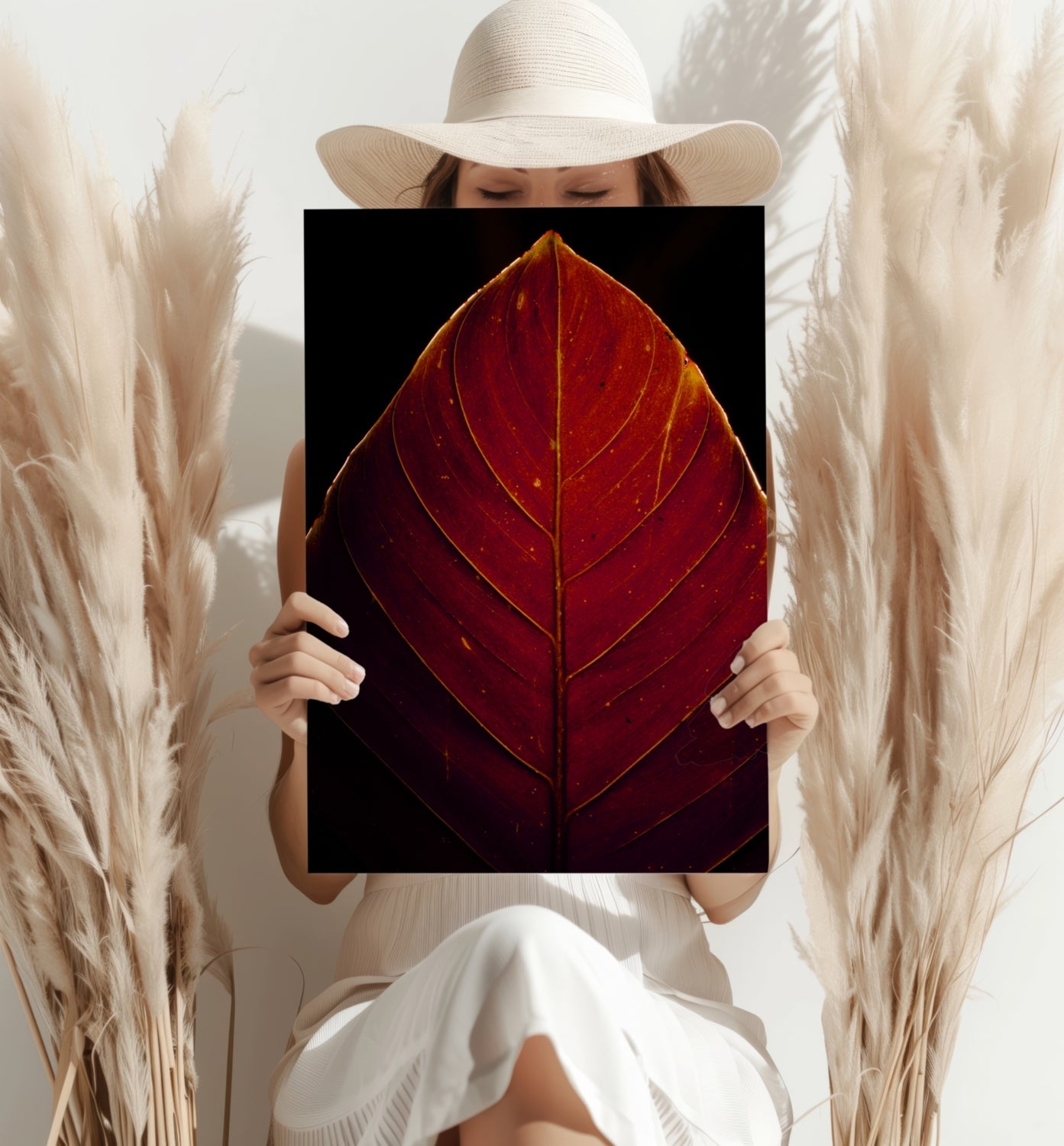 Red Leaf Aluminum Print