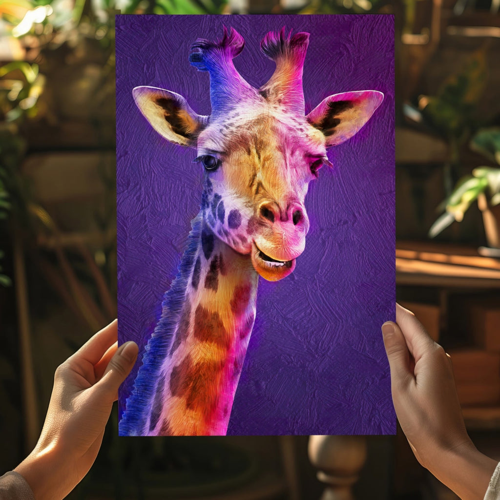 Giraffe Aluminum Print