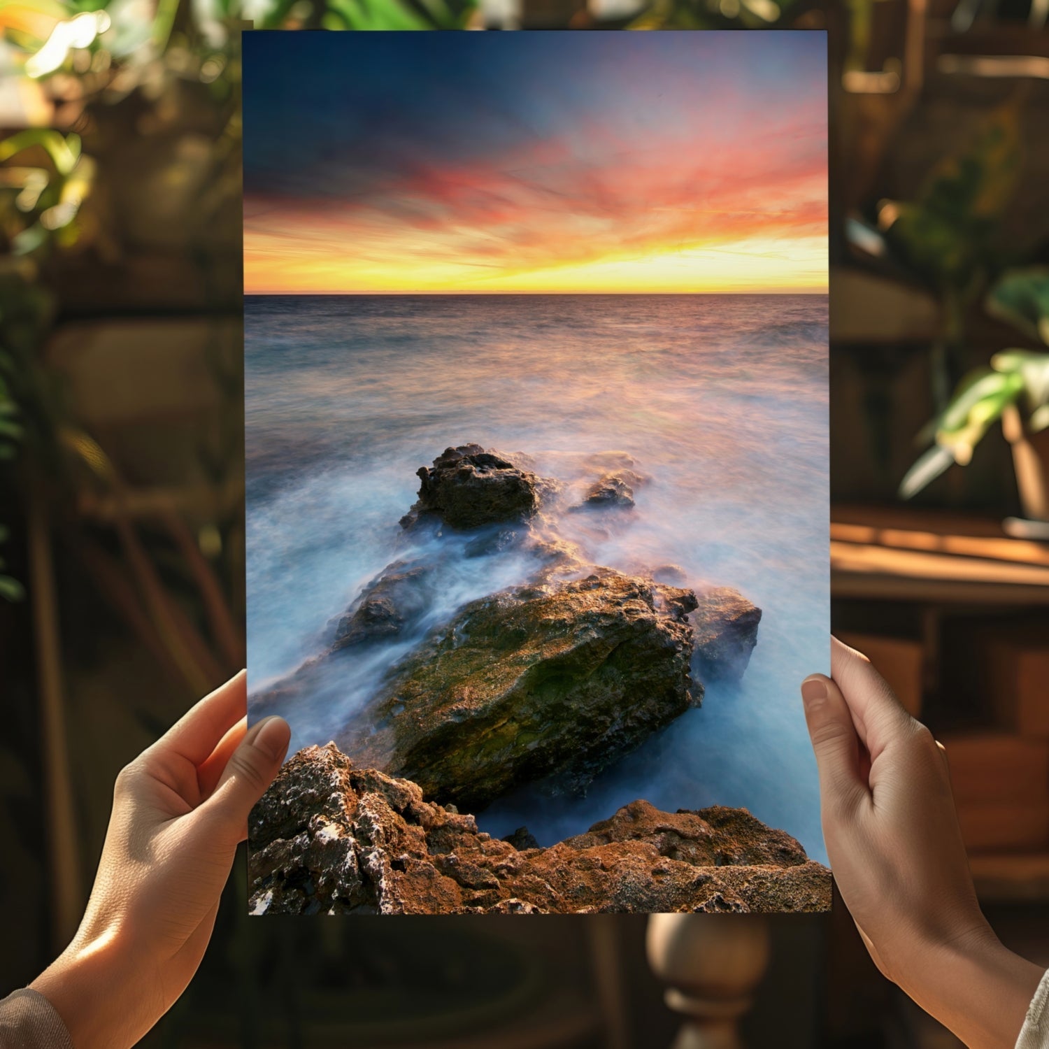 Sunset Lake View Aluminum Print