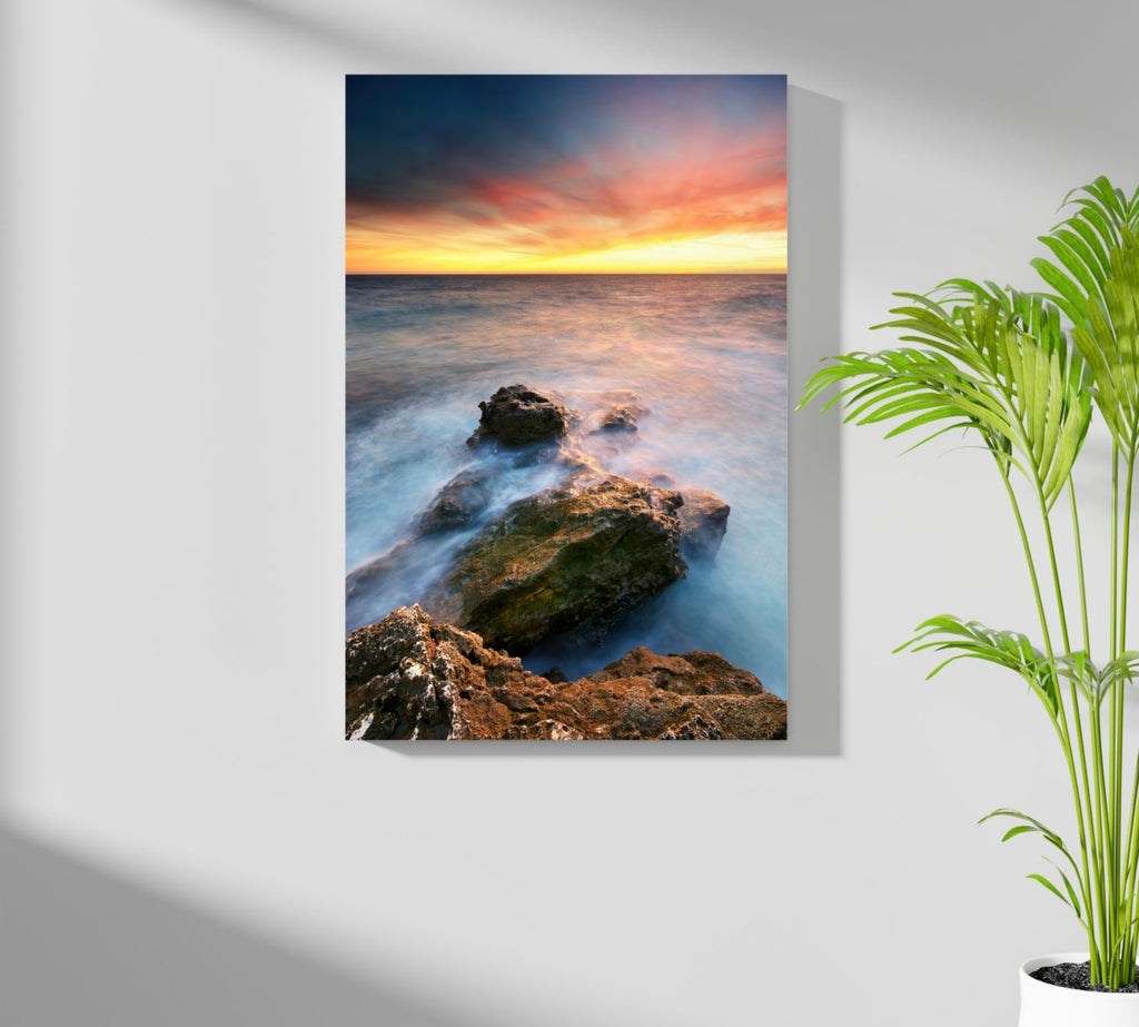 Sunset Lake View Aluminum Print