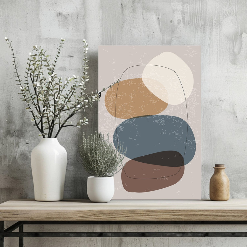 Line Art Modern Shape V5 Aluminum Print