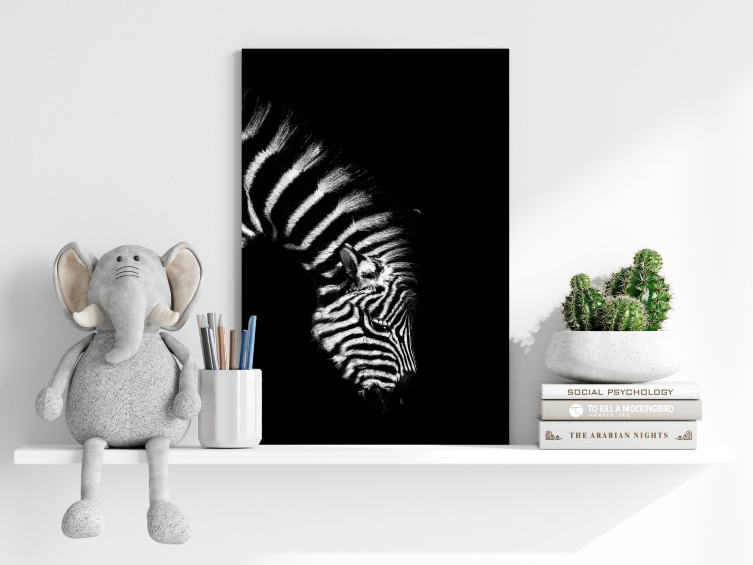 Zebra Aluminum Print