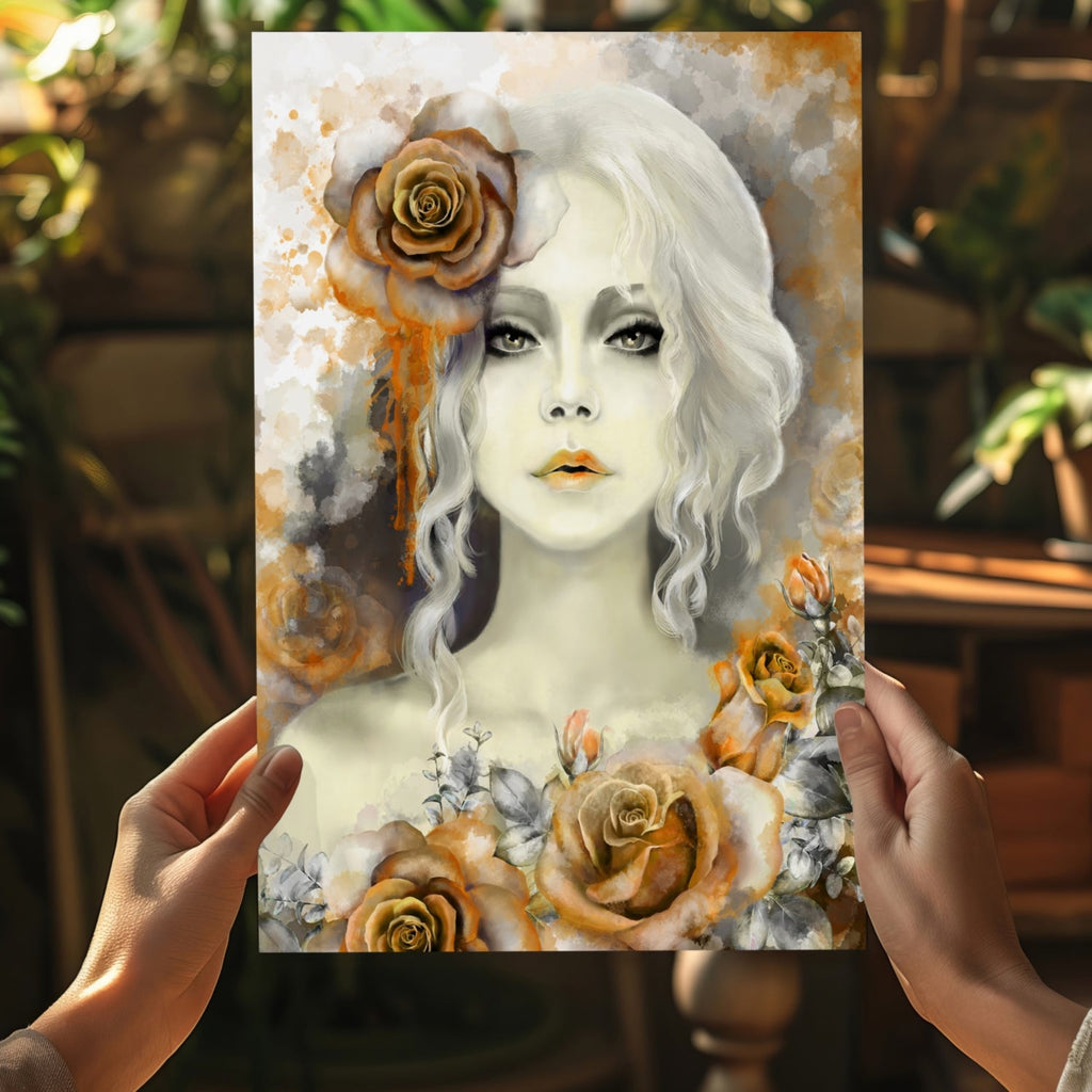 Woman Portrait Aluminum Print