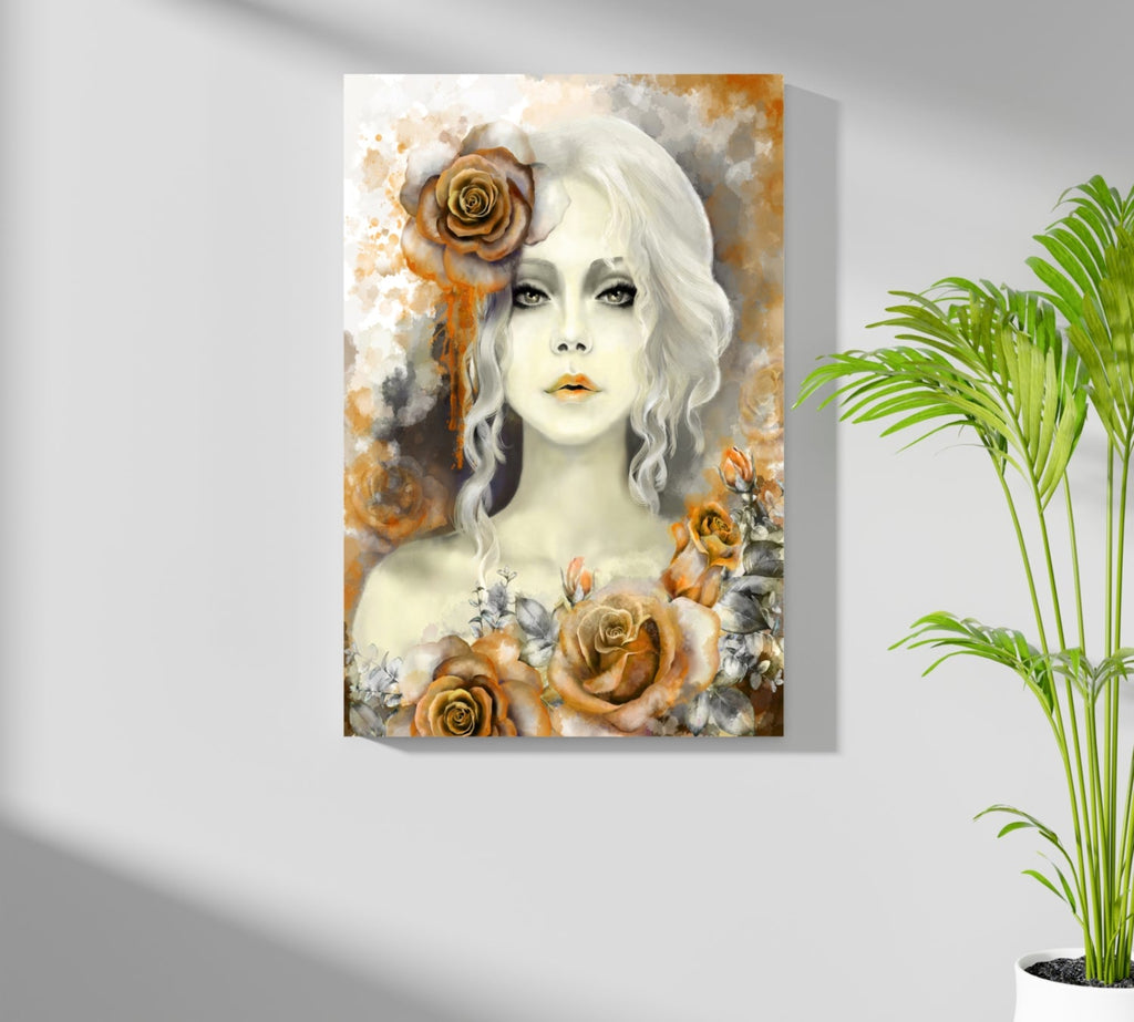 Woman Portrait Aluminum Print