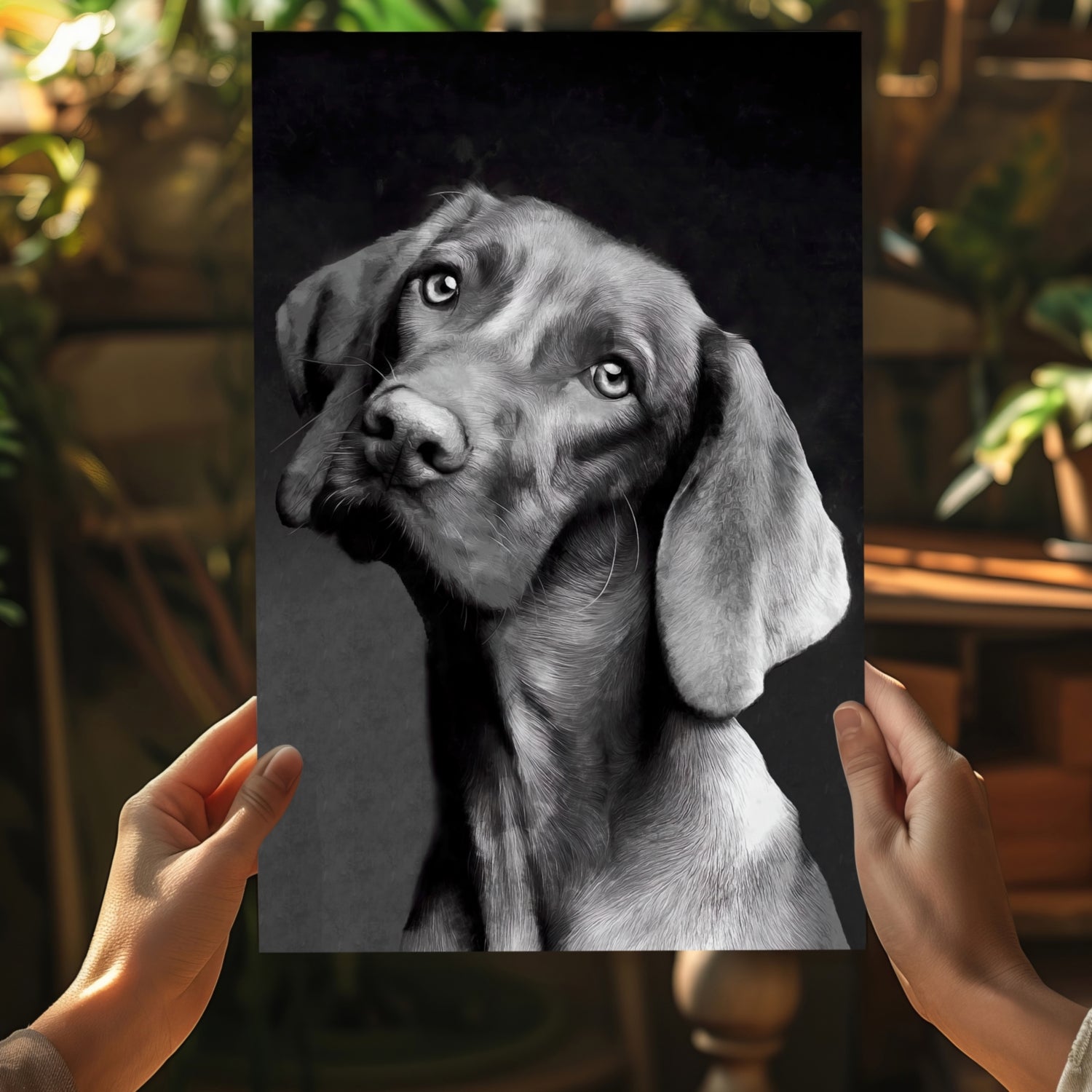 Cute Dog Aluminum Print