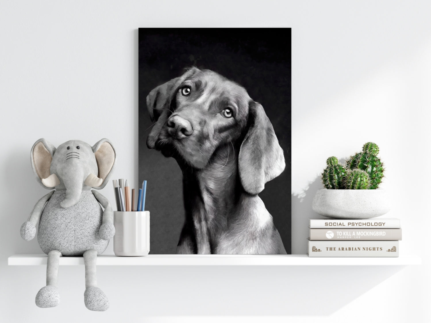 Cute Dog Aluminum Print