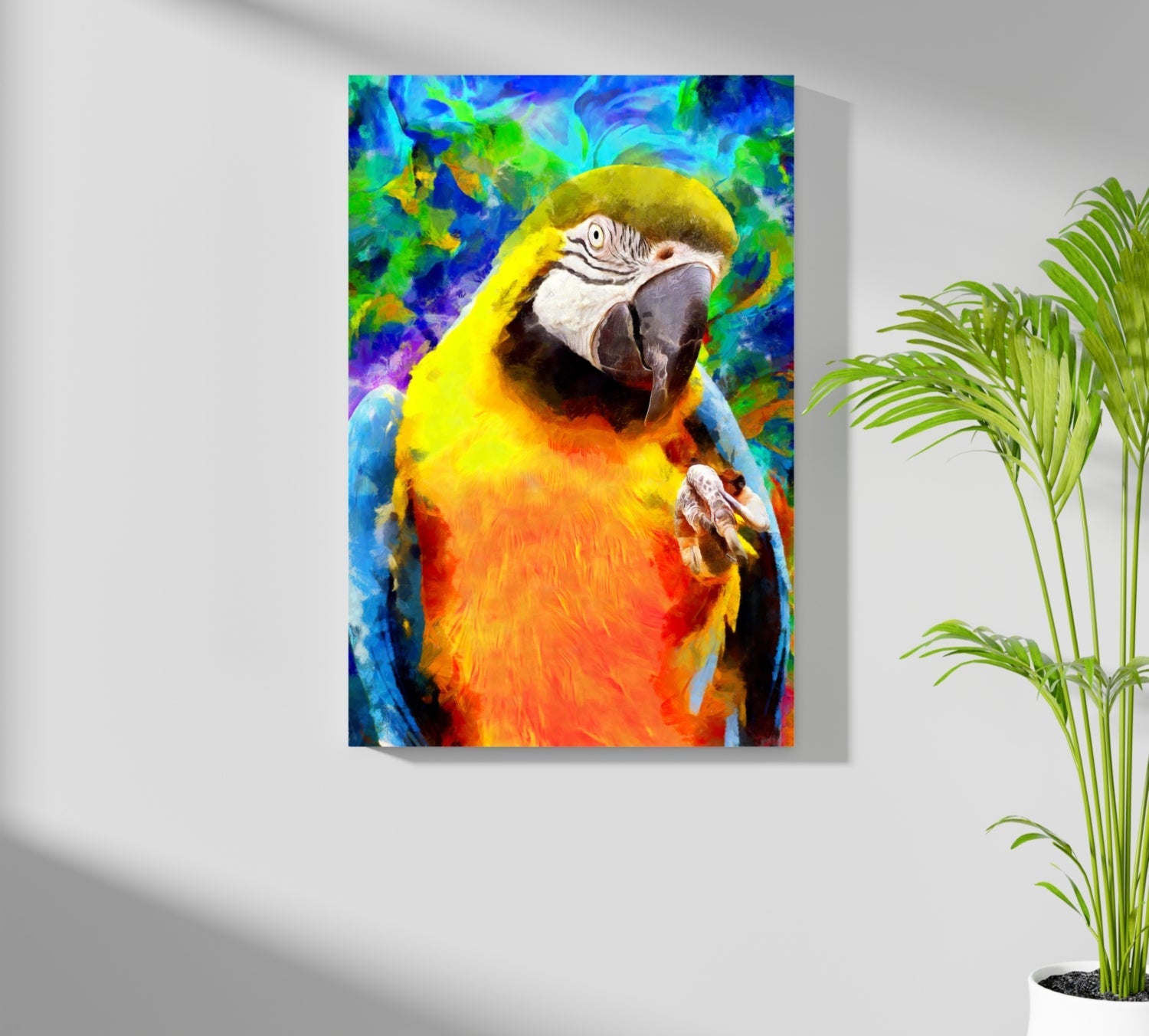 Parrot Aluminum Print