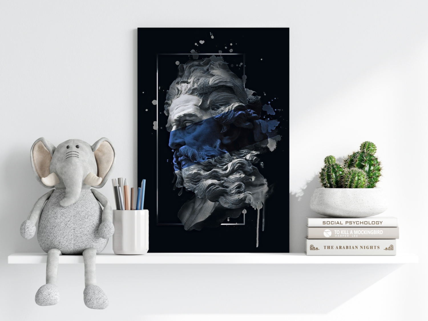 Poseidon Blue Aluminum Print