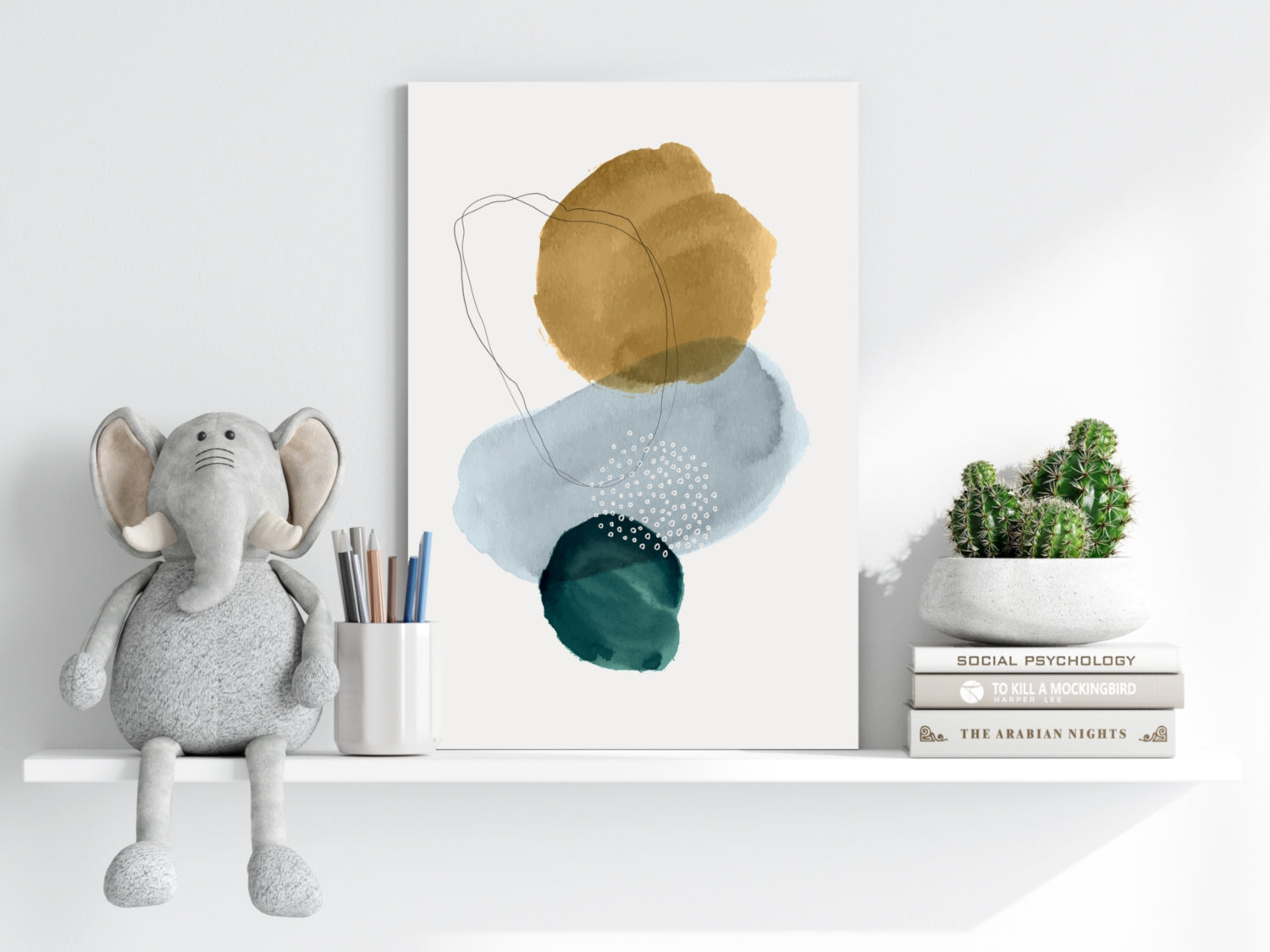 Modern Art Shape V2 Aluminum Print