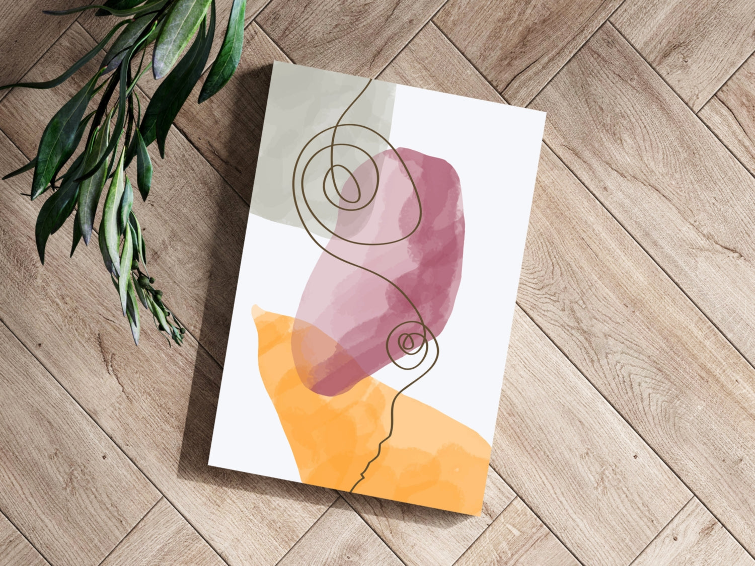 Modern Art Shape V5 Aluminum Print