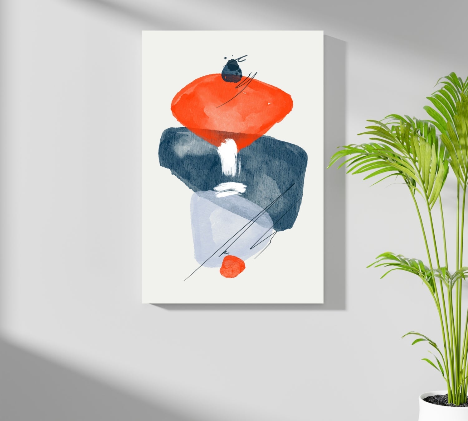 Line Art V12 Aluminum Print