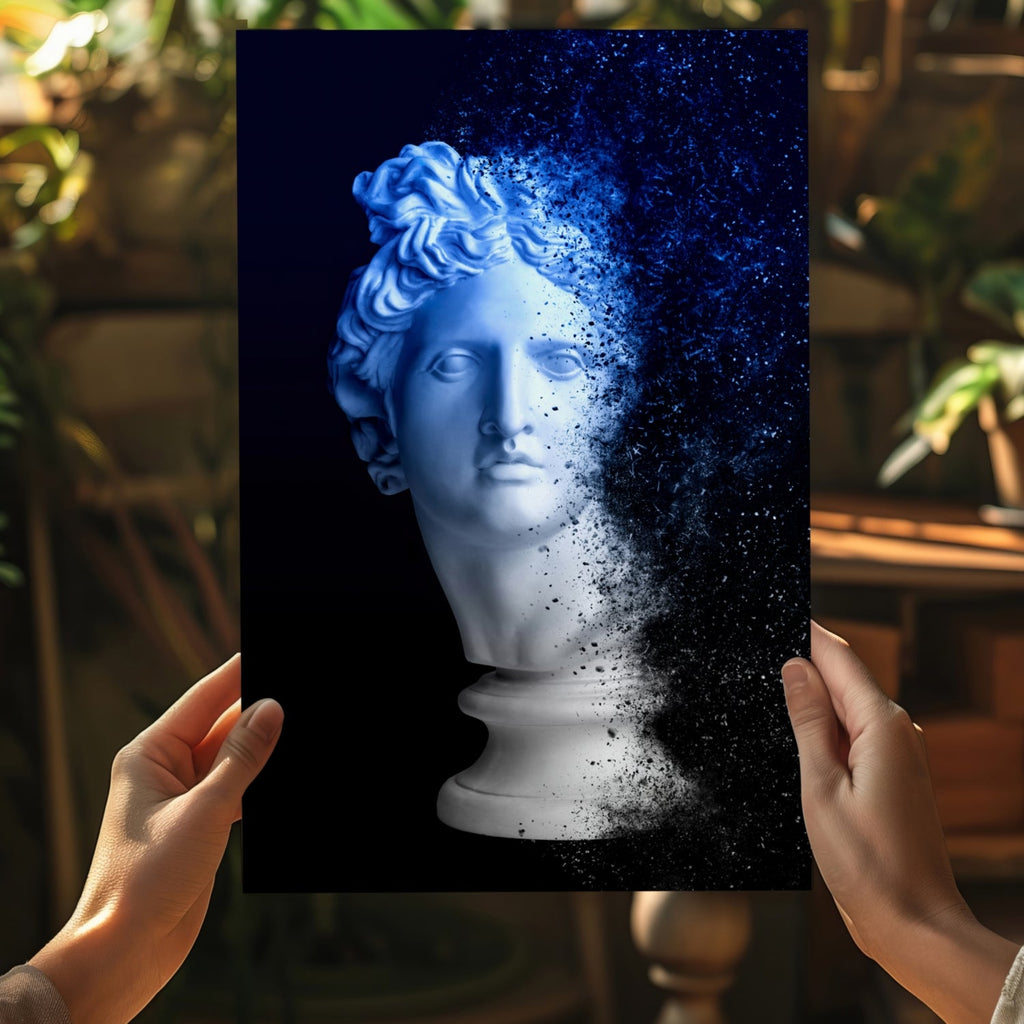 Statue Head Contemporary Aluminum Print