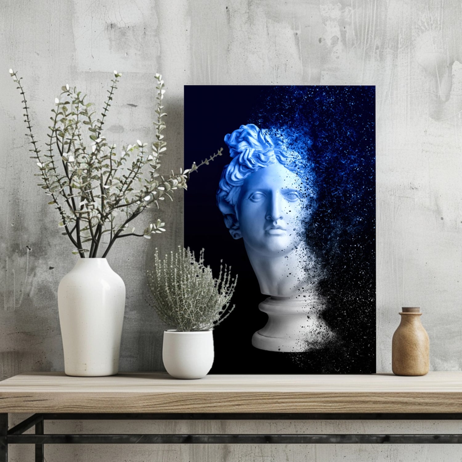 Statue Head Contemporary Aluminum Print