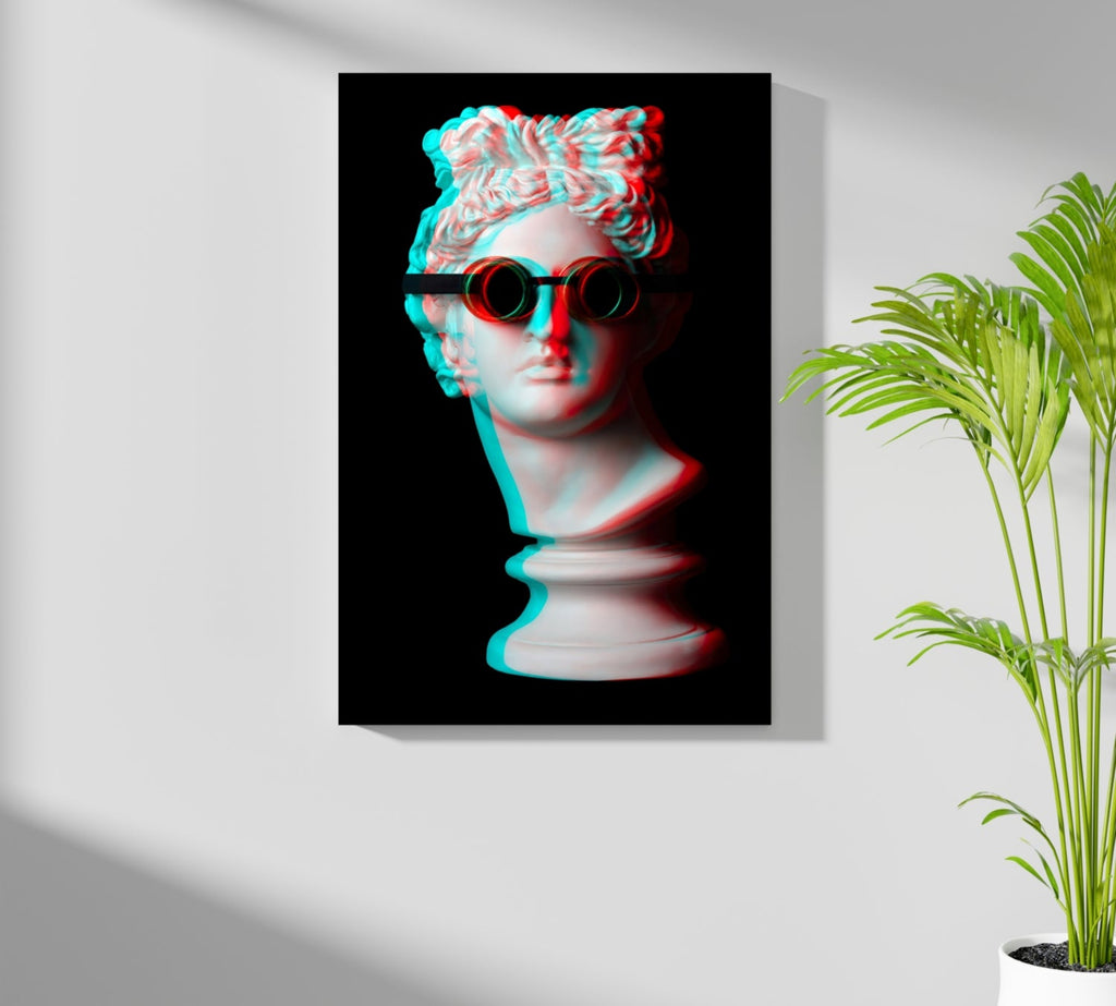 Statue Head Contemporary Aluminum Print