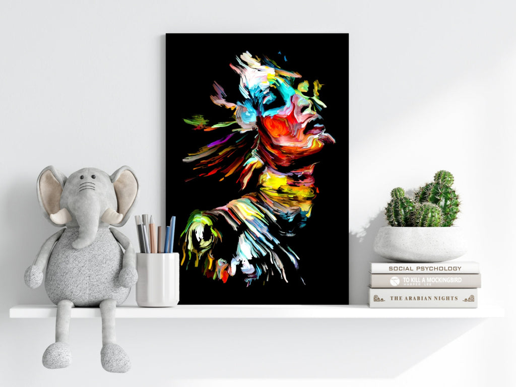 Colorful Portrait V2 Aluminum Print