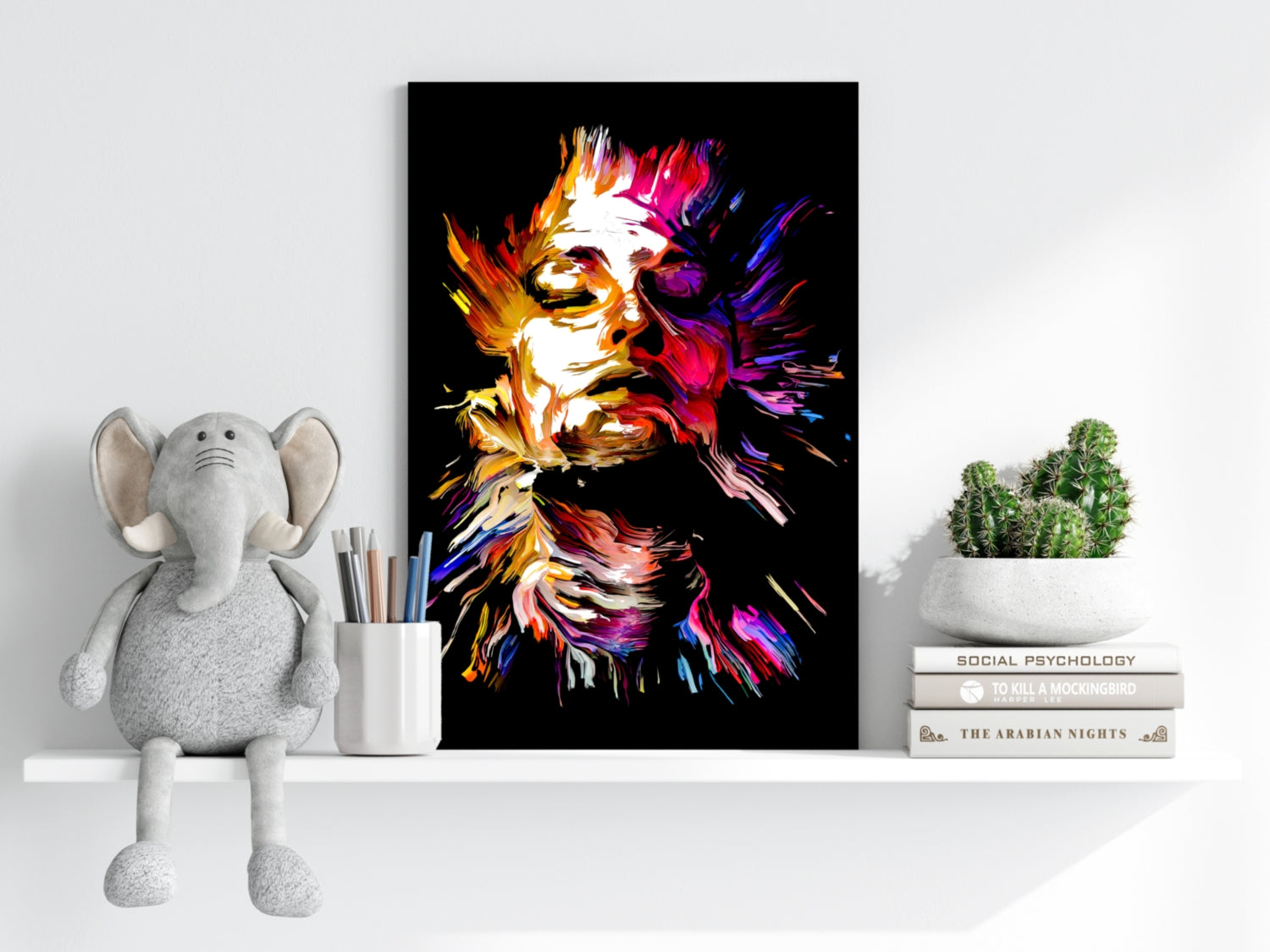 Colorful Portrait V3 Aluminum Print