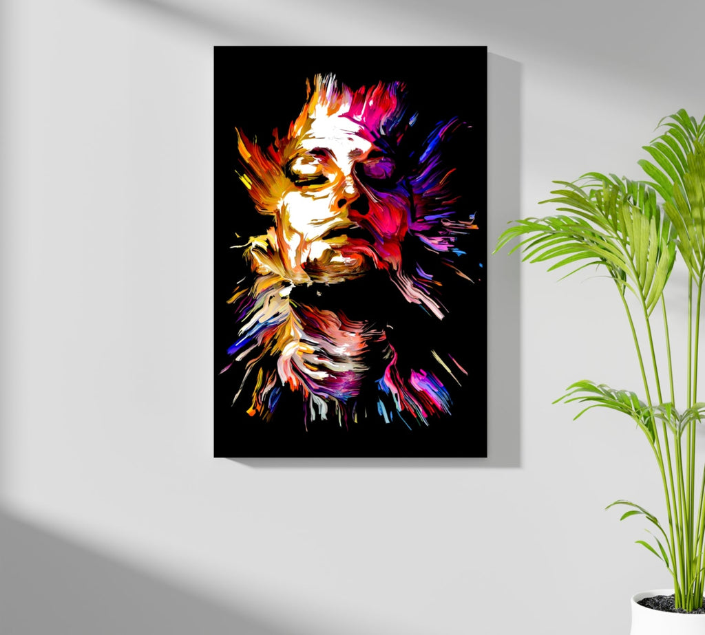 Colorful Portrait V3 Aluminum Print