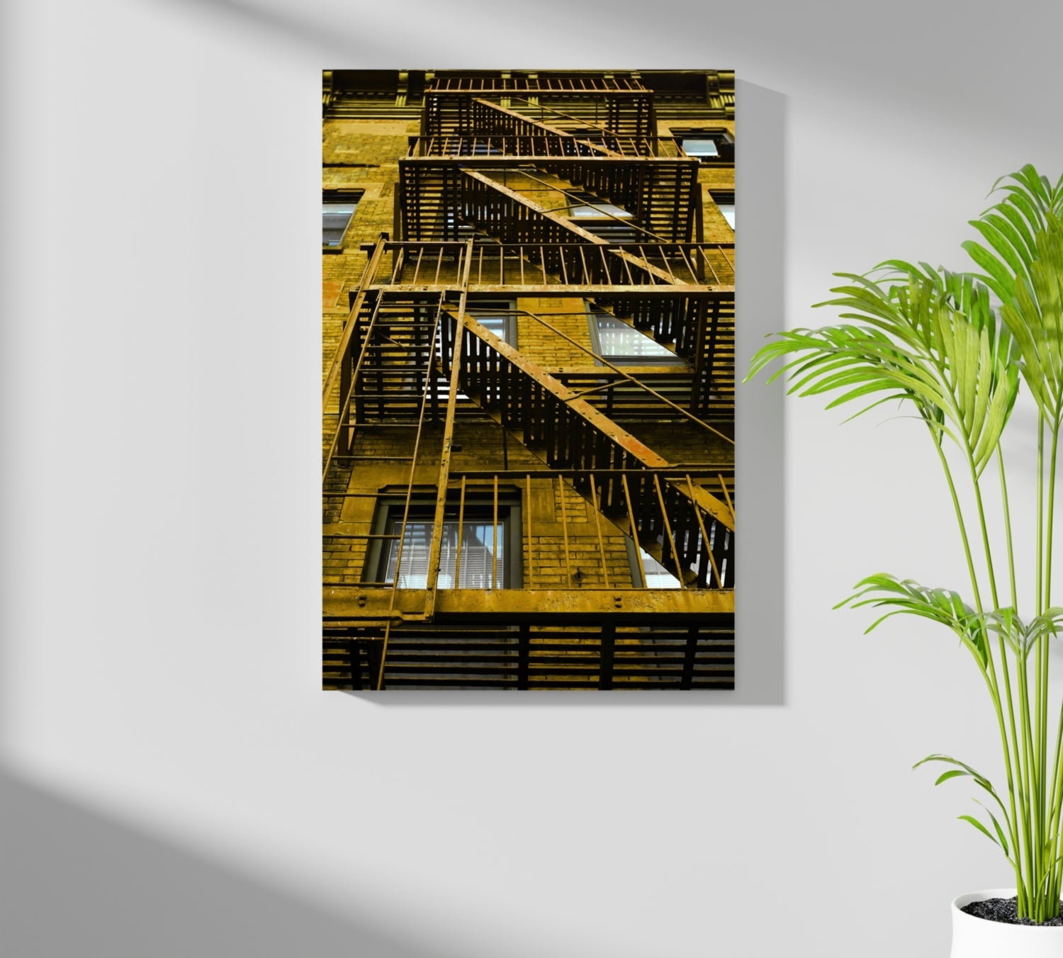Stairs Terra Aluminum Print